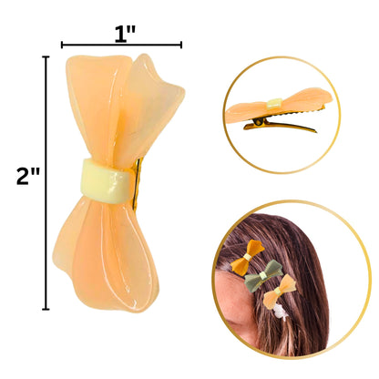 Plastic Elegant Bowknot Hair Clips