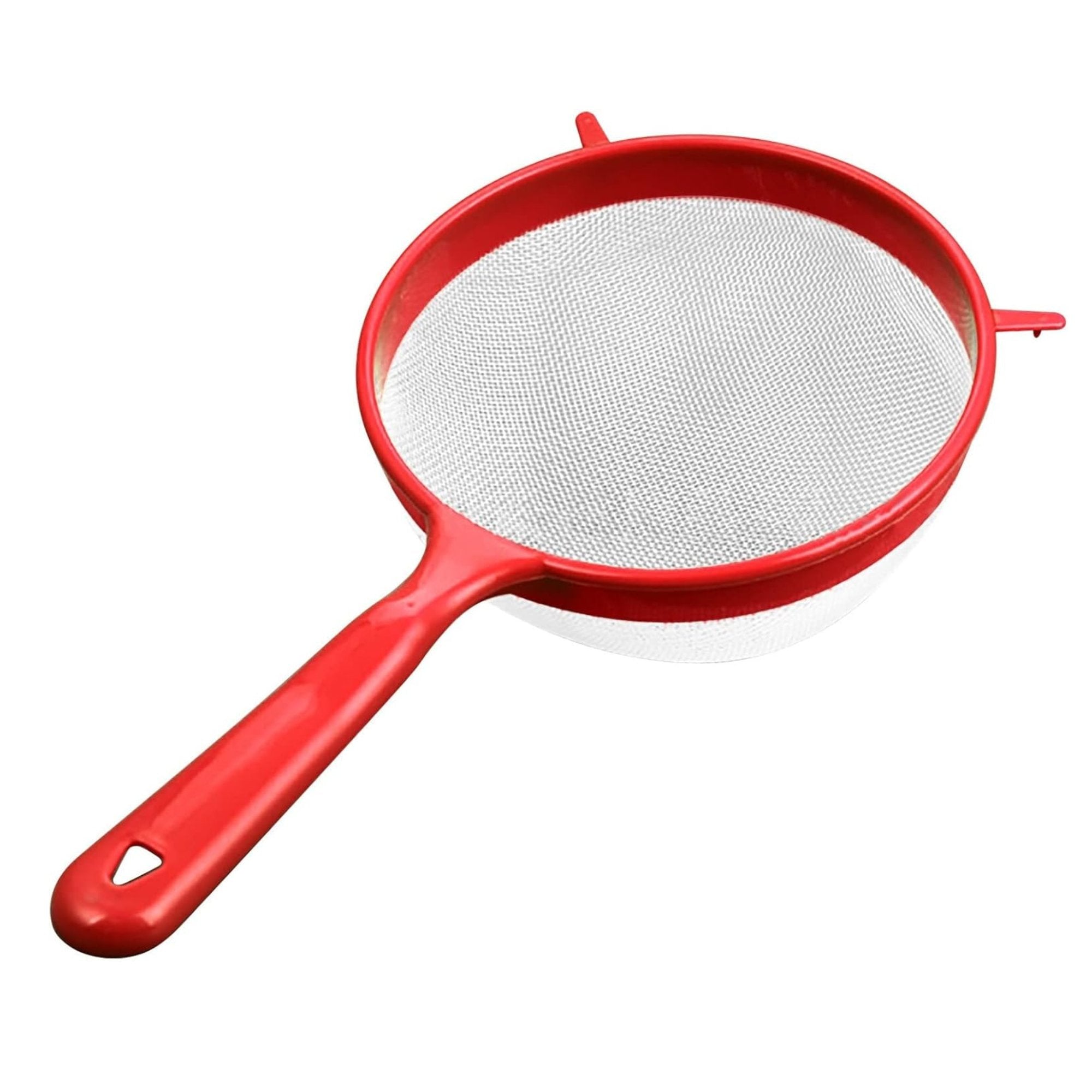 8" Plastic Fine Mesh Sifter with Handle: 1 Pack Strainers Kitchen Accessories lifestyle use image