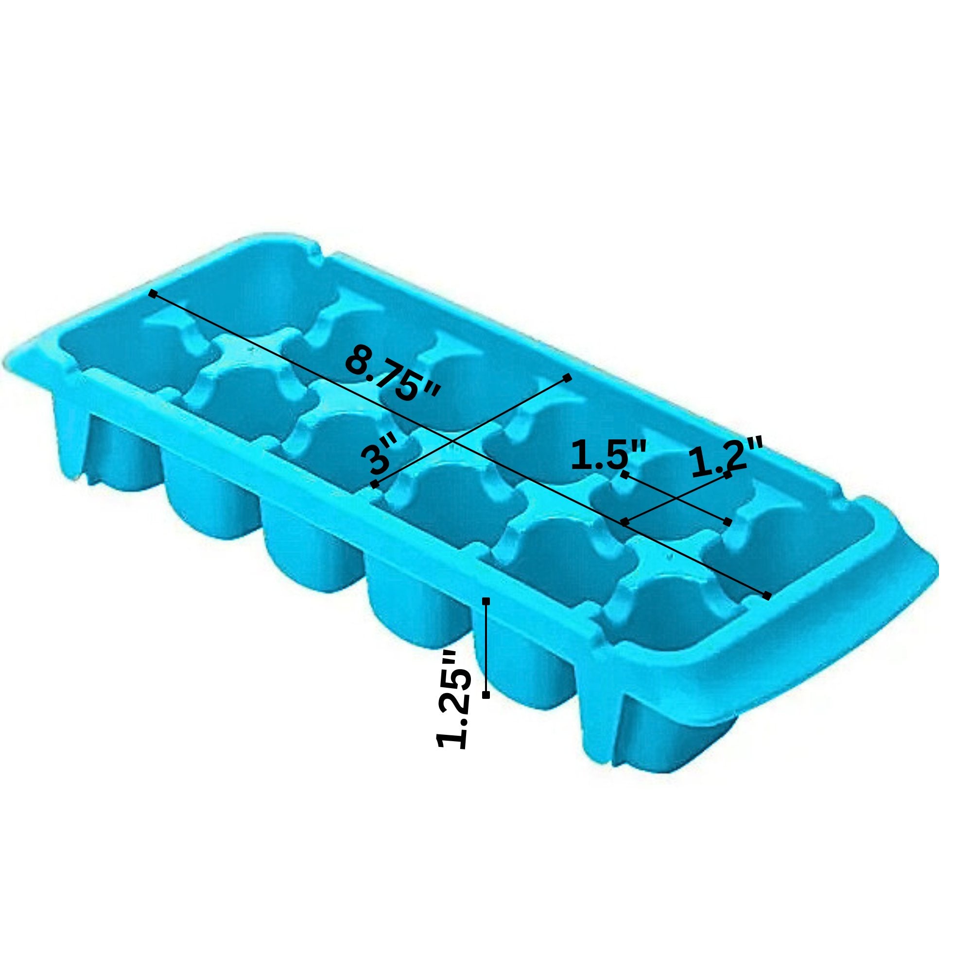 Plastic Ice Cube Trays: 1 Pack Kitchen Accessories size and feature image