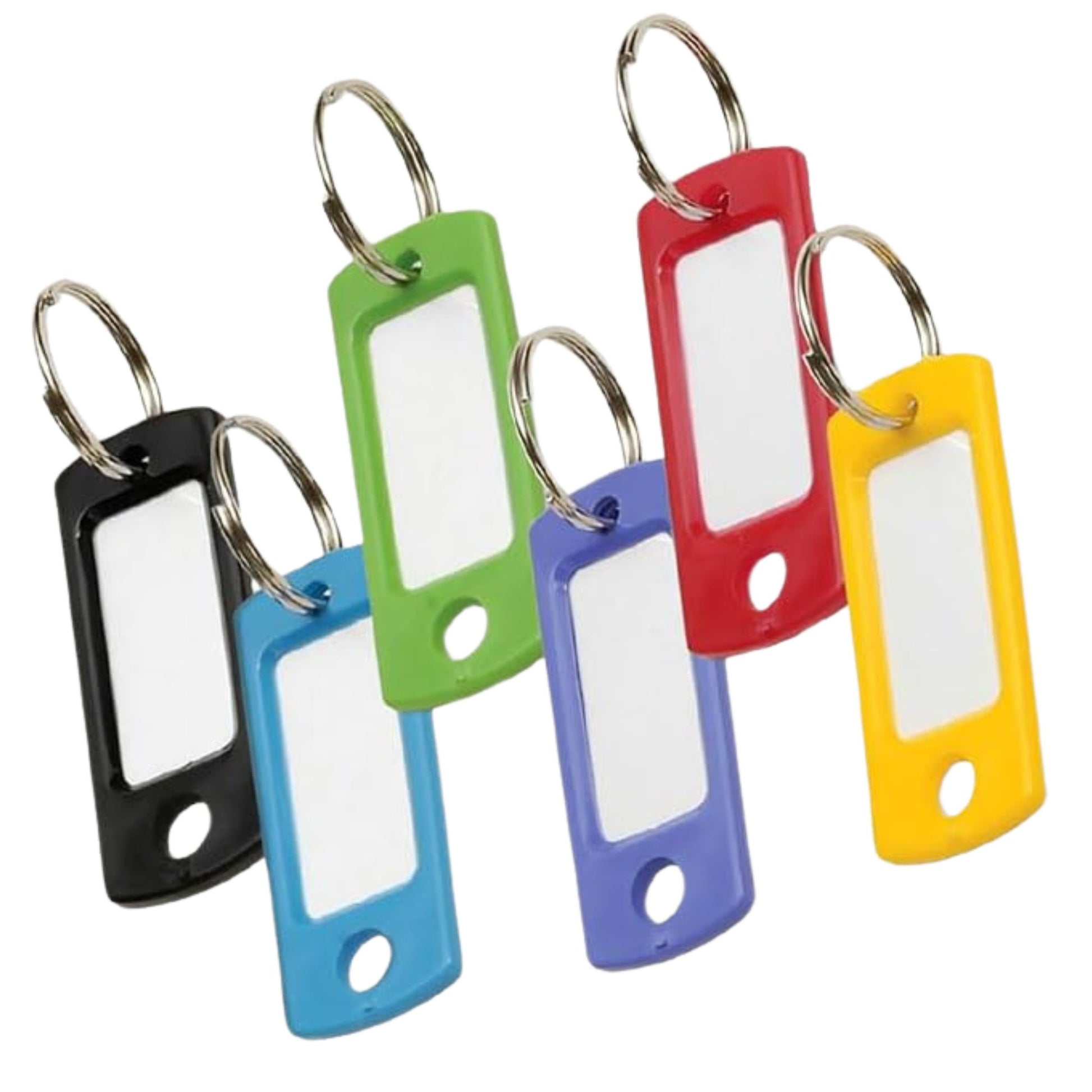 Set of Plastic Labels & Tags Key chain – Durable, Writable Tags for Easy Key Identification