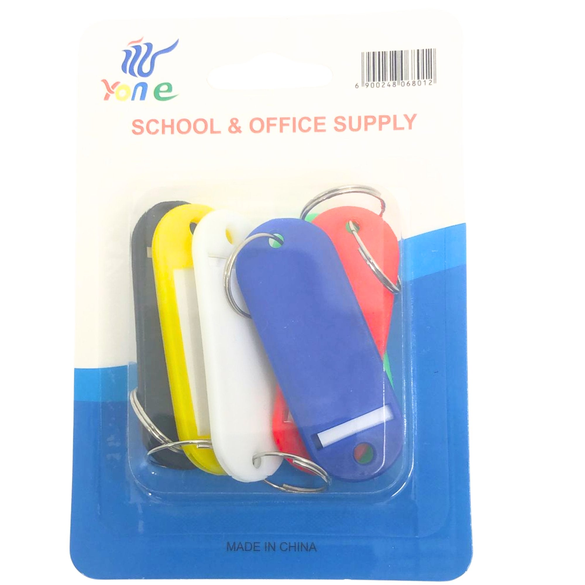 Set of Plastic Labels & Tags Key chain Writable Easy Key Identification: 6 Pcs Set Keychain Novelty & Souvenir Catalog