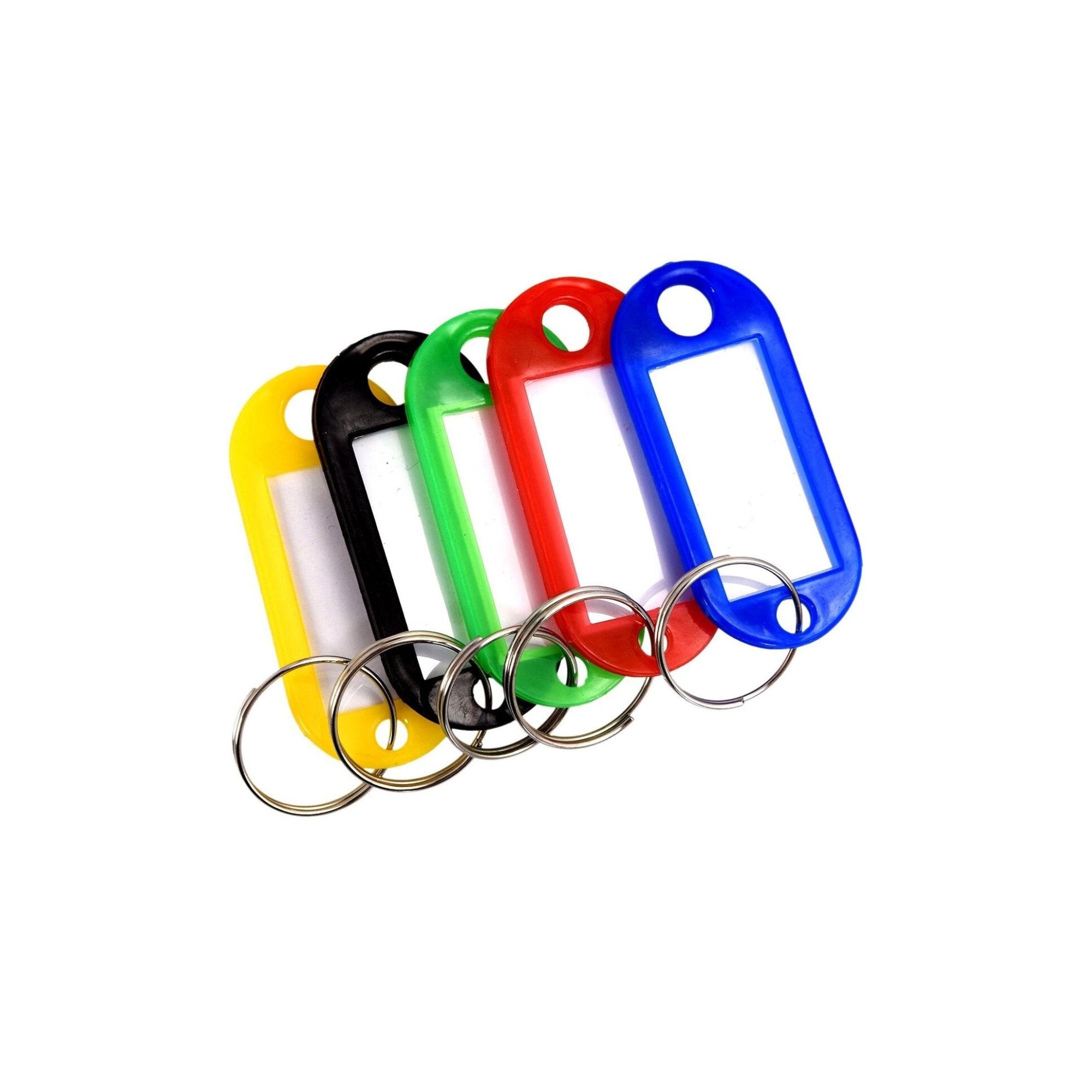 Set of Plastic Labels & Tags Key chain Writable Easy Key Identification: 6 Pcs Set Keychain Novelty & Souvenir Catalog
