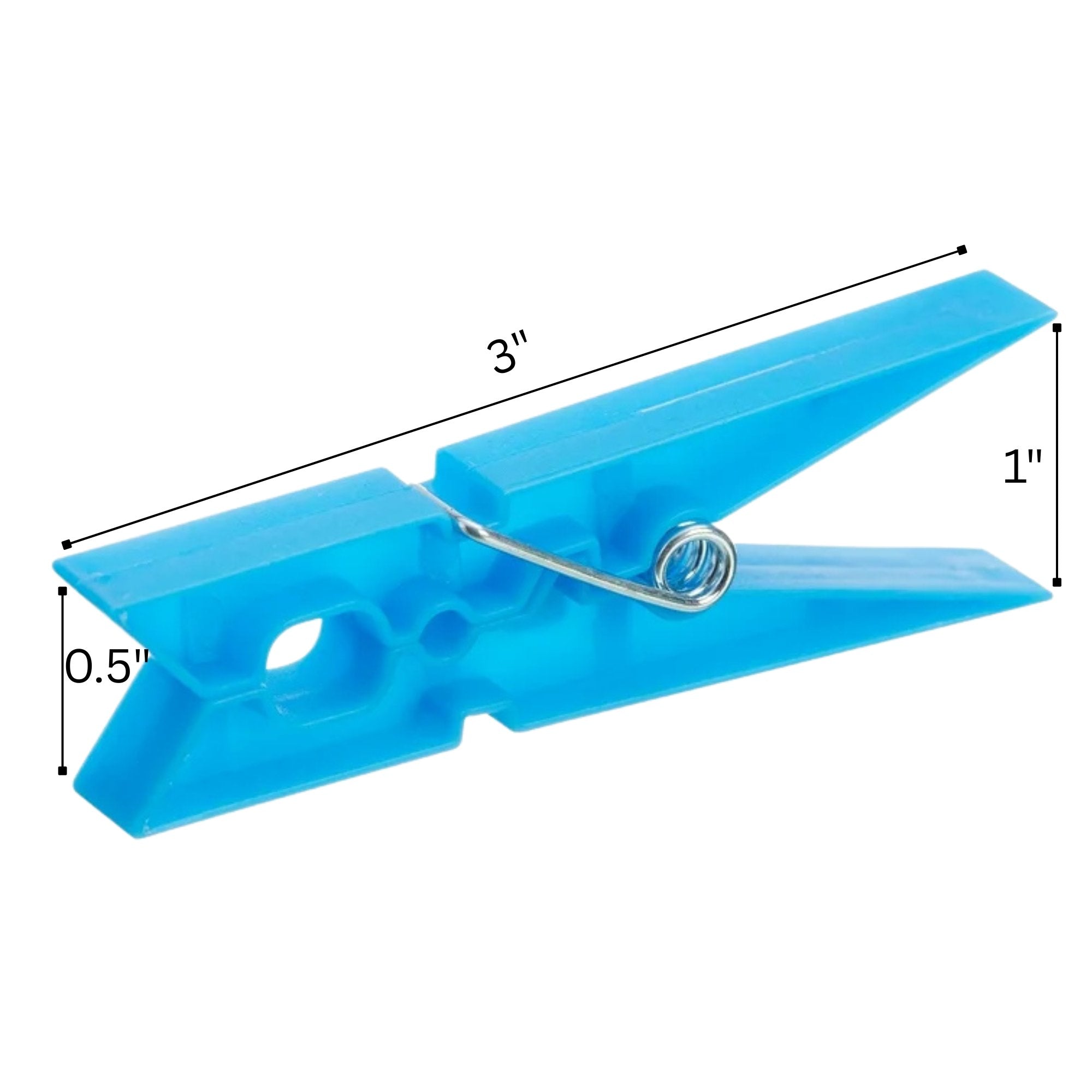 4 Color Waterproof Plastic Clothes Pegs: 24 Pack Clothespins Laundry product detail image