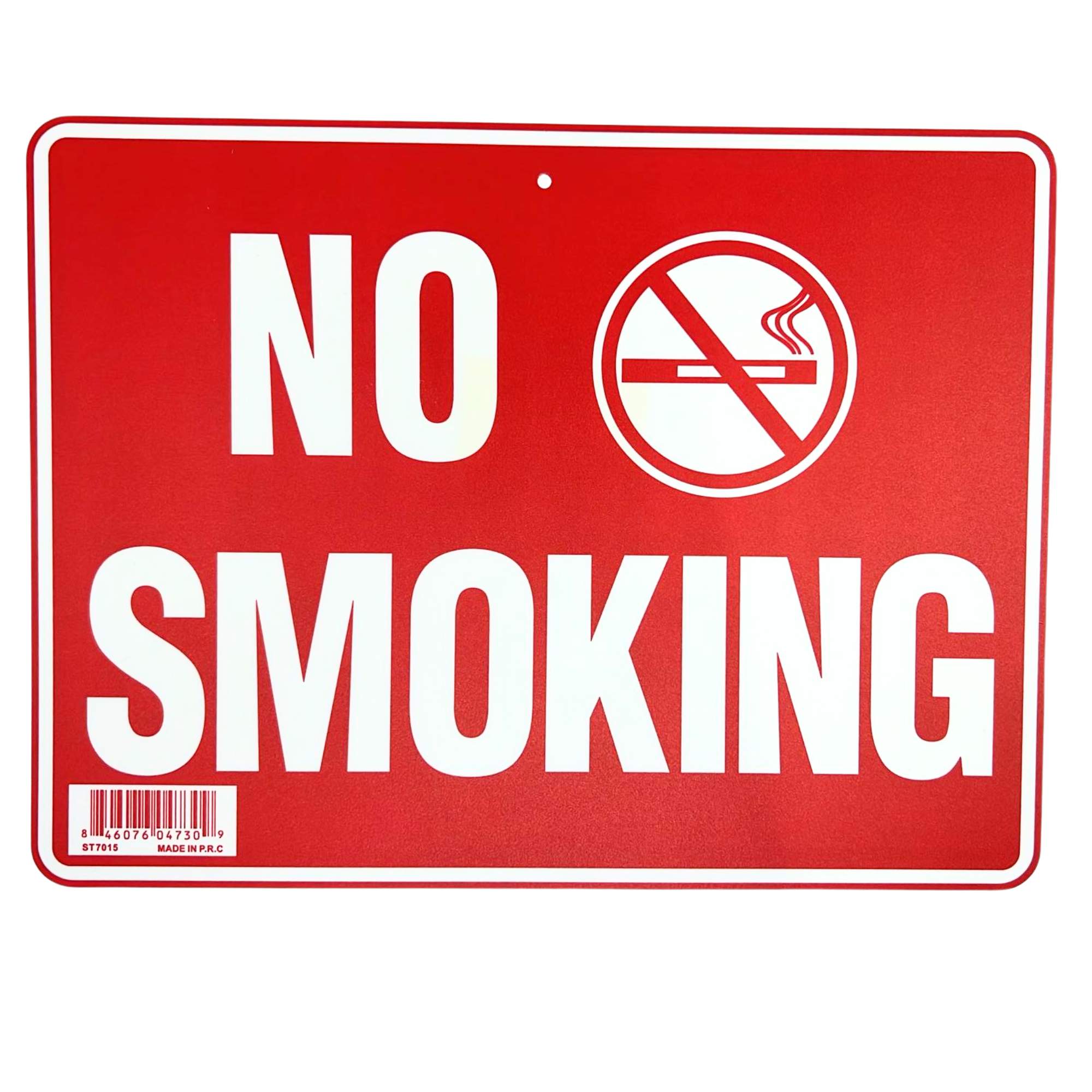 9"X12" "NO SMOKING" Plastic Signage Sign 1 Pack Policy Signs Outdoor main product image