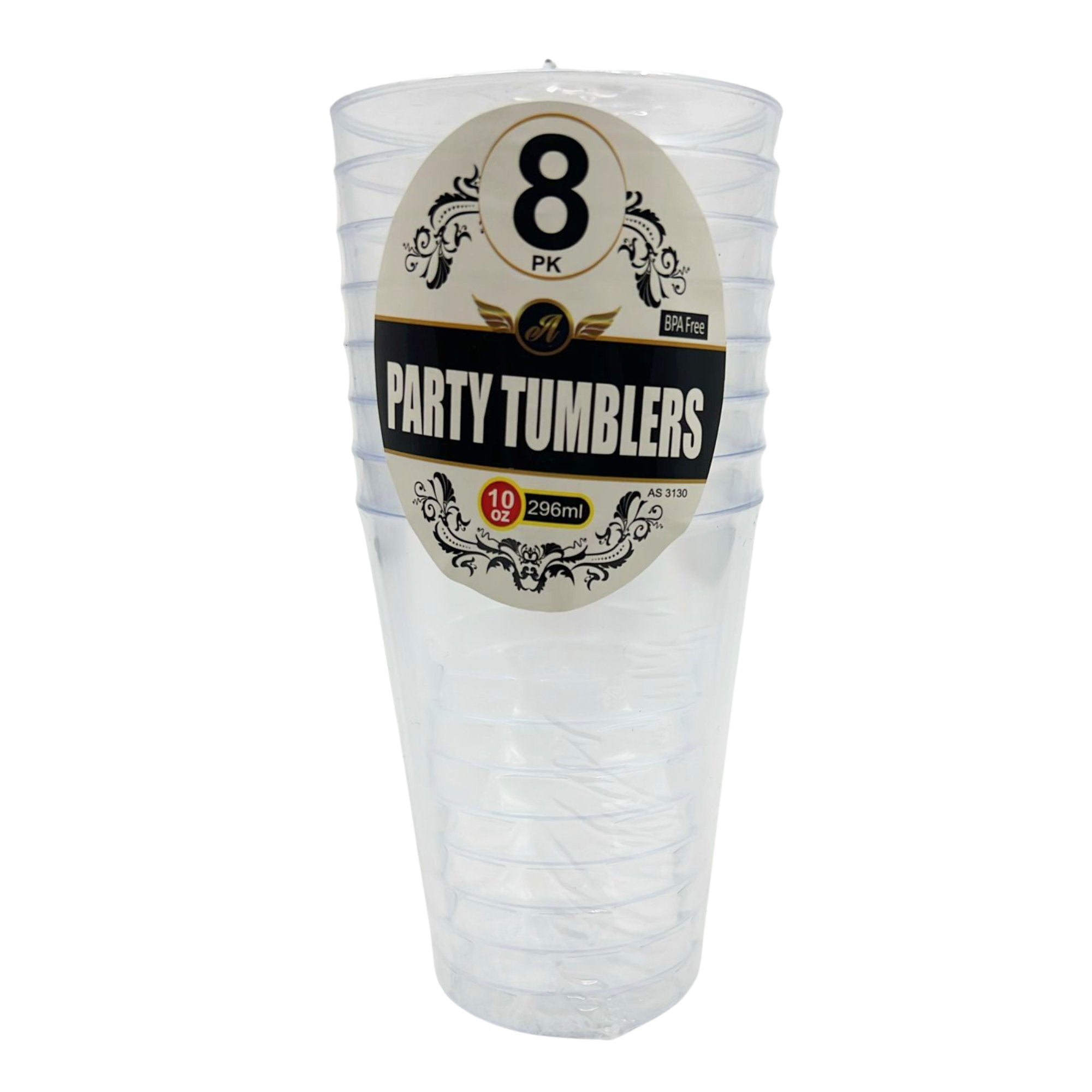 8 oz Plastic Party Tumblers: 8 Pack Kitchen Catalog,Dispoable Cups main product image