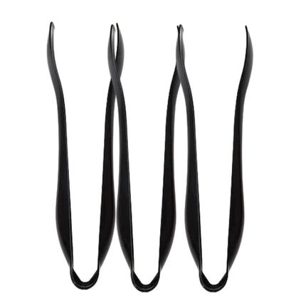Plastic Serving Utensils, Heavy Duty Black Disposable-COMBO