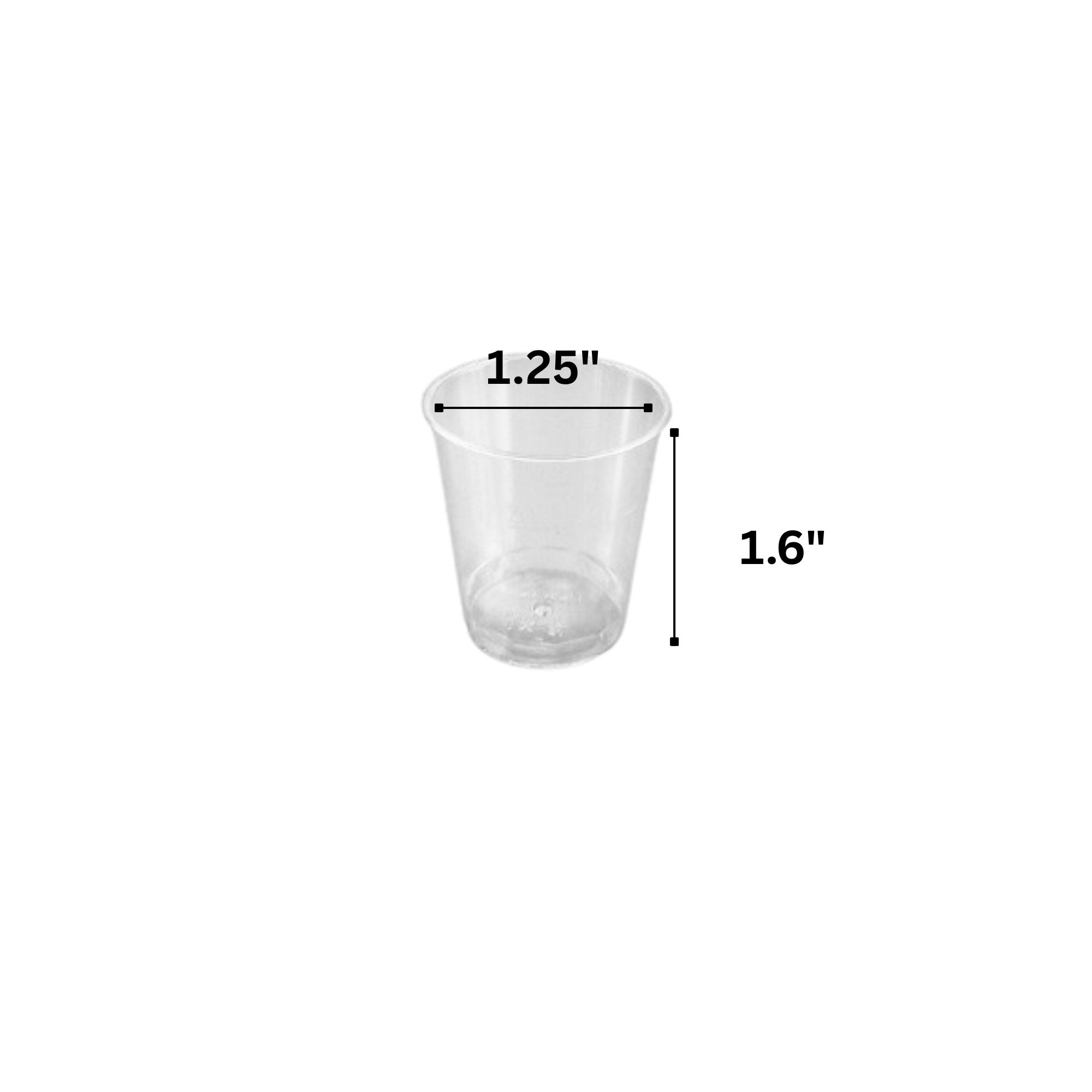 1 oz Plastic Shot Glasses: 30 Pack product detail image