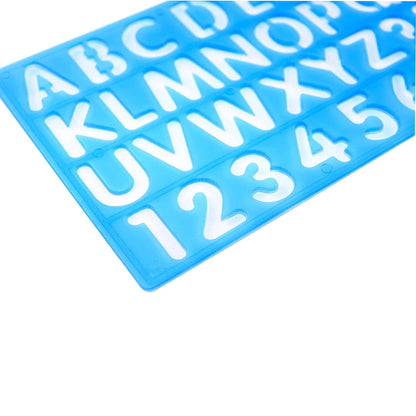 Plastic Stencil Ruler Set