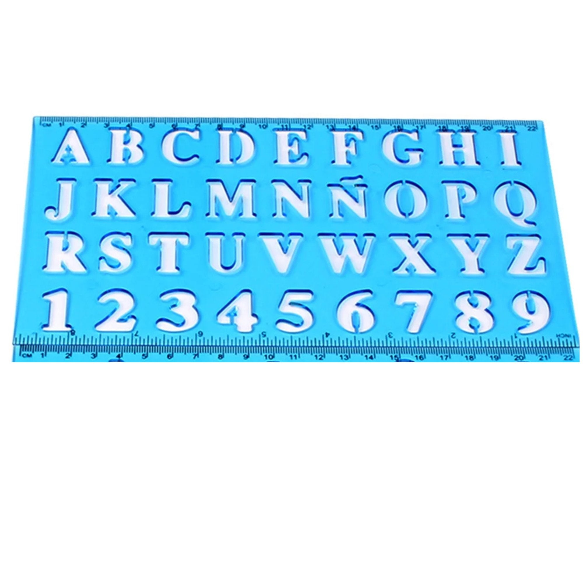 Plastic Stencil Ruler Set: 2 Pack Stencils & Die Cuts product image 5