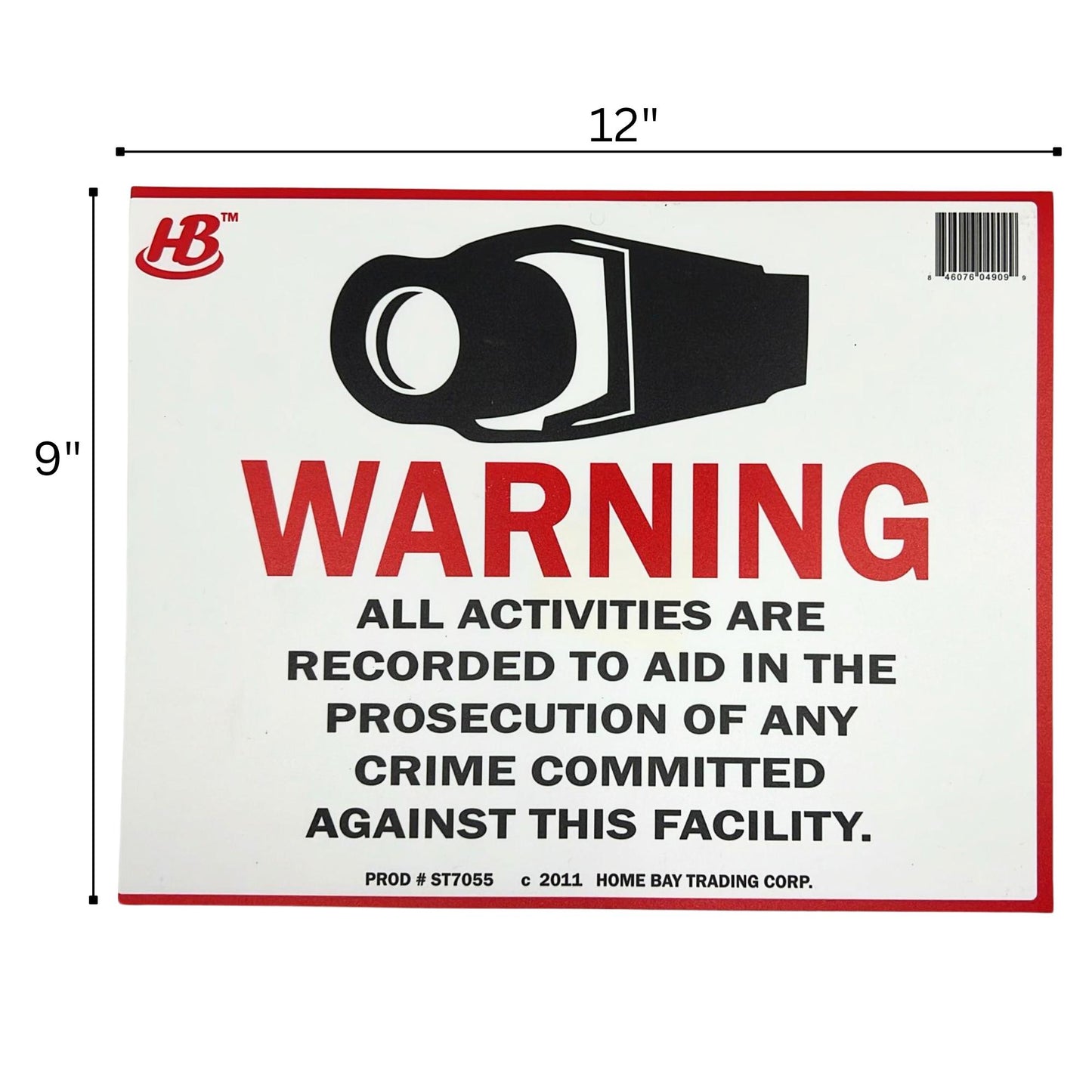 "WARNING" Plastic Signage Sign