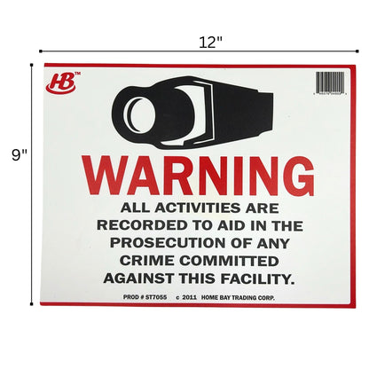 "WARNING" Plastic Signage Sign