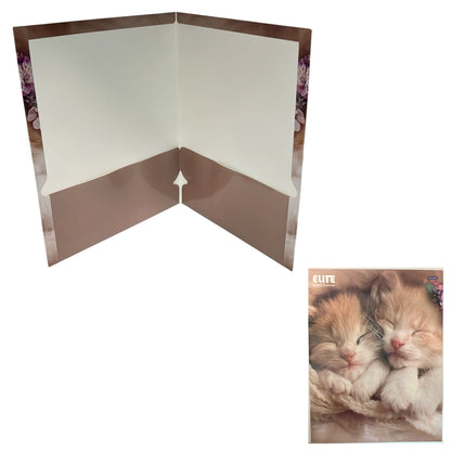 Pocket File Folders with Animal Prints