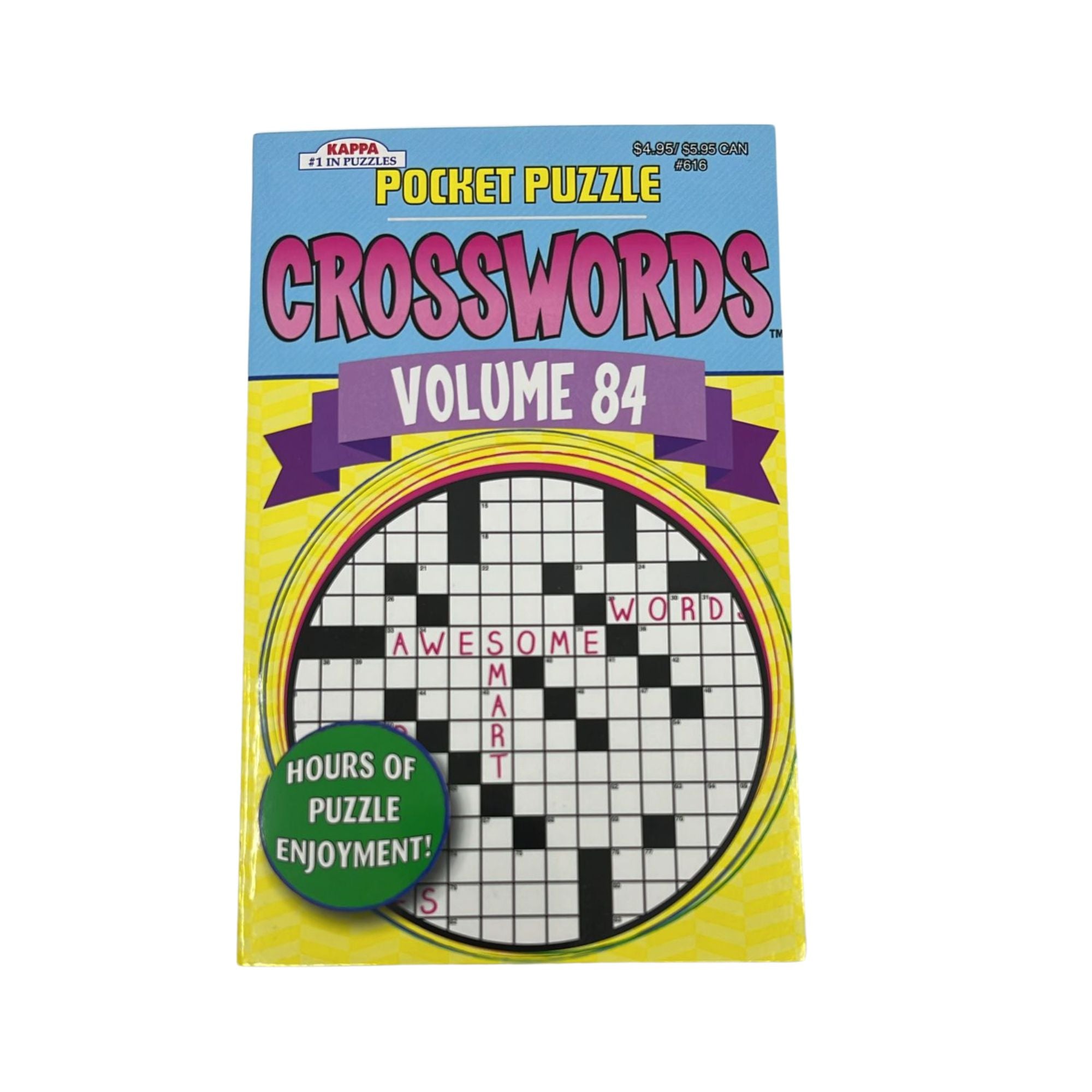 Pocket Puzzle Crosswords for Kids Vol 84 – Fun and Challenging Word Games on the Go Puzzles Book Puzzle main product image