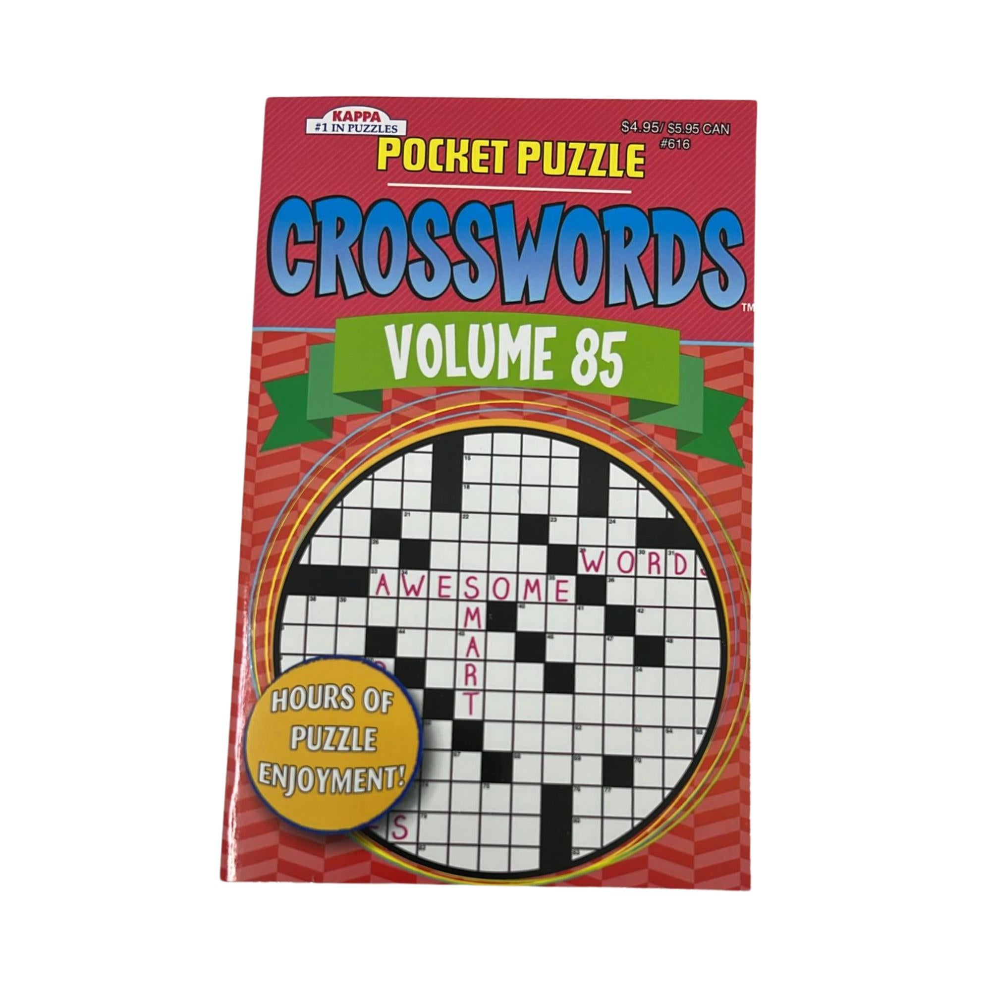 Pocket Puzzle Crosswords for Kids Vol 85 – Fun and Challenging Word Games on the Go Puzzles Book Puzzle main product image