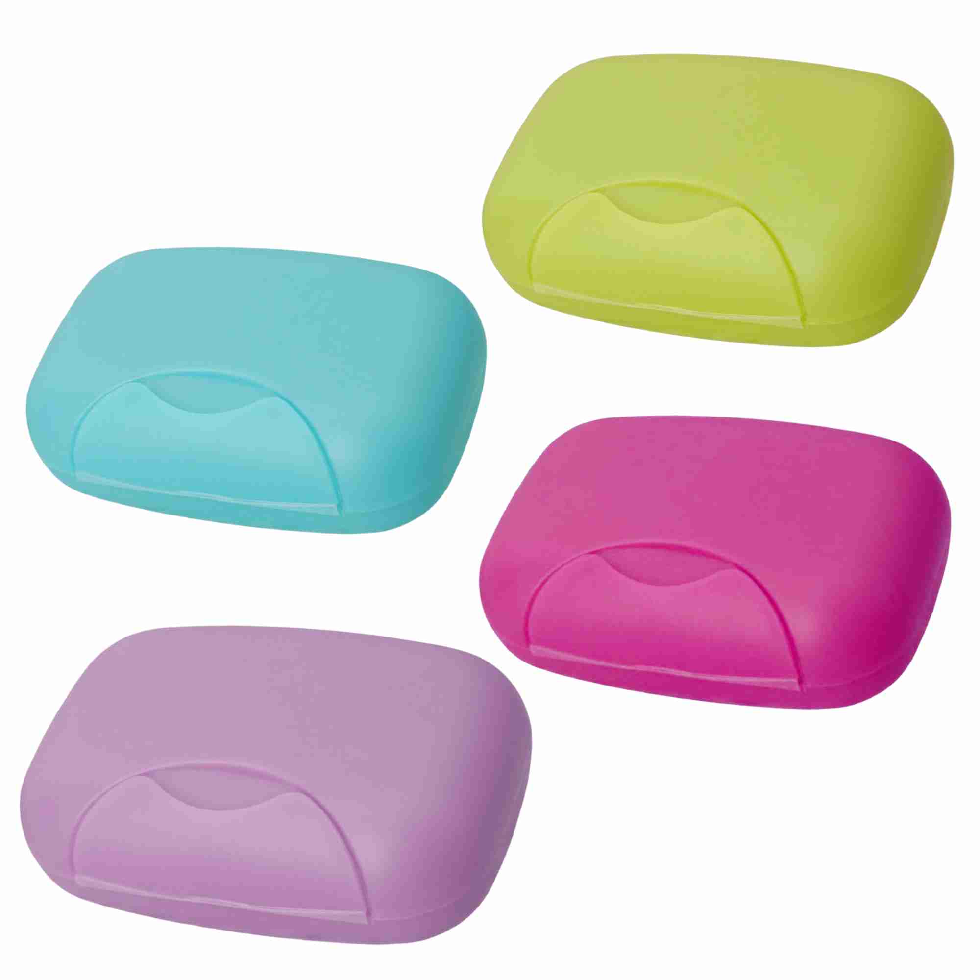 Portable Plastic Soap Leak Proof Box Holder/Soap Dish: 1 Pack Soap Dishes & Holders Bathroom Accessories main product image