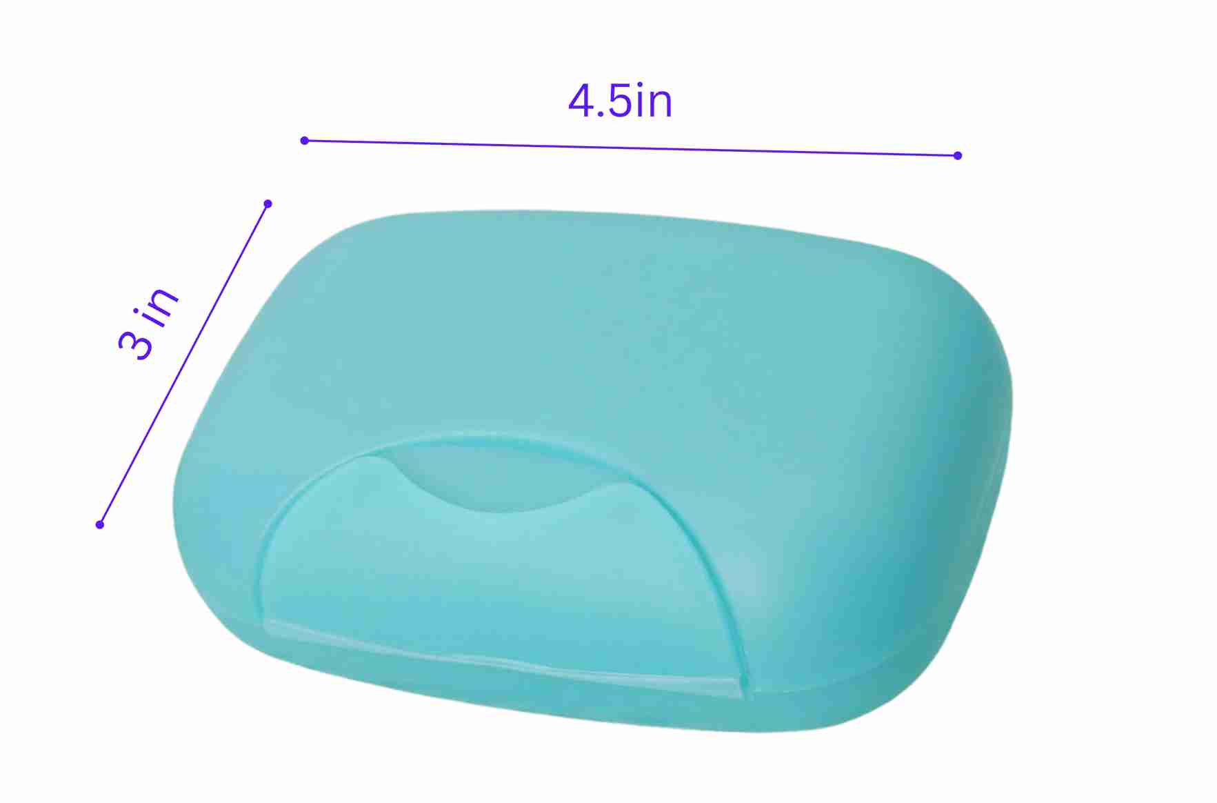 Portable Plastic Soap Leak Proof Box Holder/Soap Dish: 1 Pack Soap Dishes & Holders Bathroom Accessories product detail image