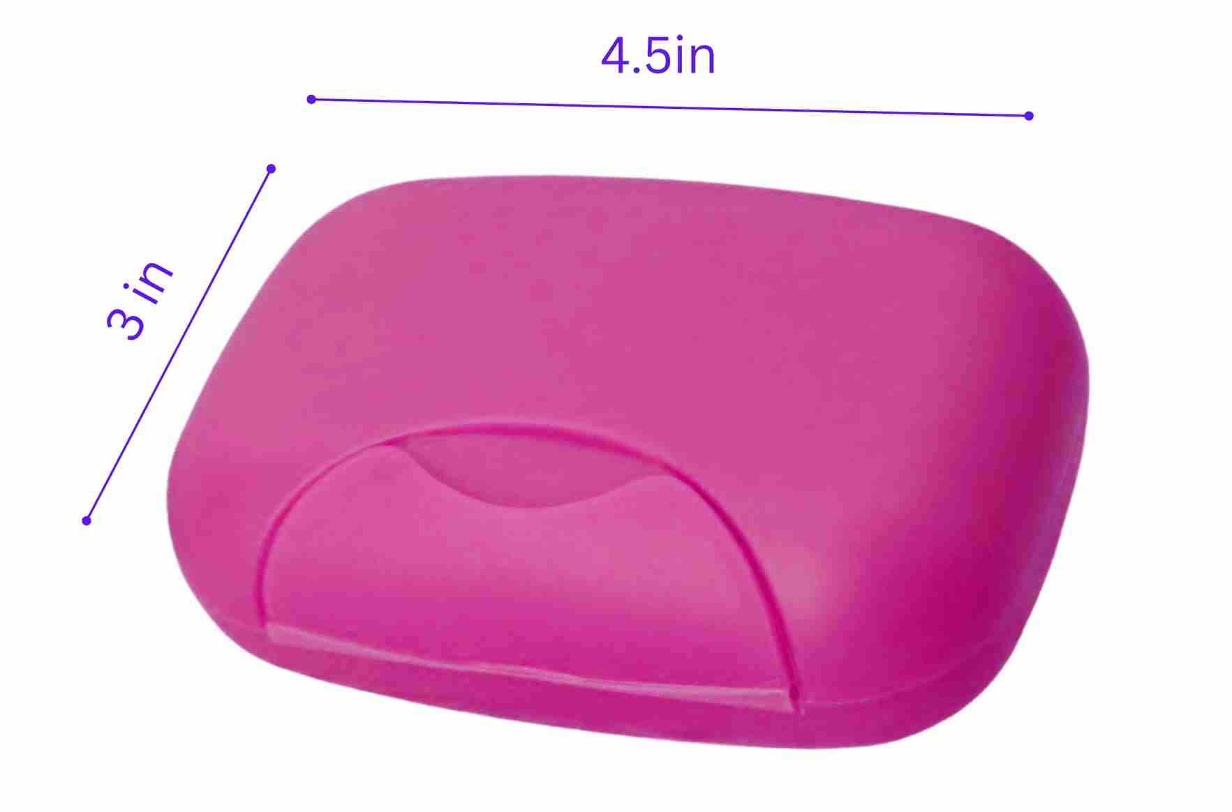 Portable Plastic Soap Leak Proof Box Holder/Soap Dish: 1 Pack Soap Dishes & Holders Bathroom Accessories lifestyle use image