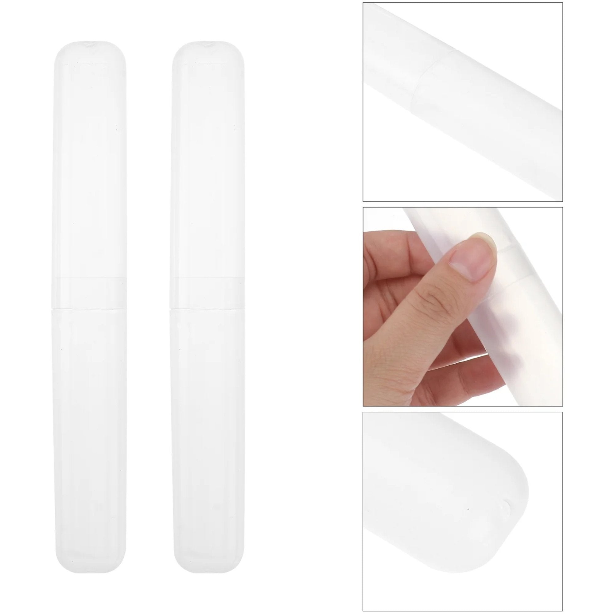 Portable Plastic Toothbrush Case/Holder/Box for Traveling & Camping: 4 Pack Toothbrushes Dental product image 7