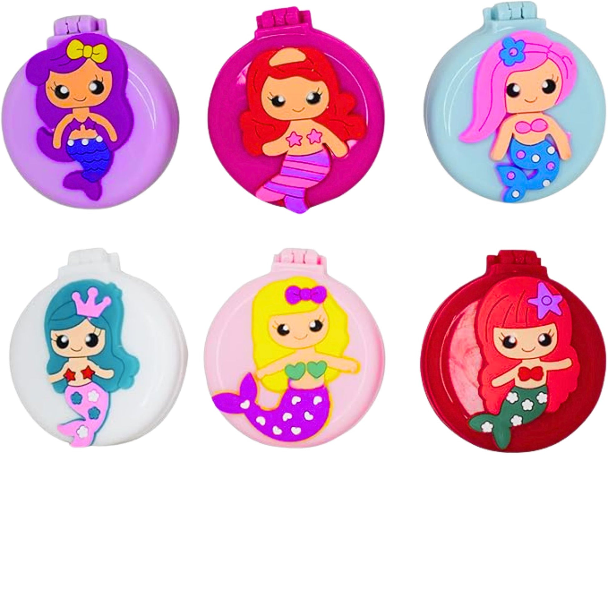 Small Folding Pocket Hair Brush with Mirror – Compact Detangling, Massage Comb for On the Go Grooming