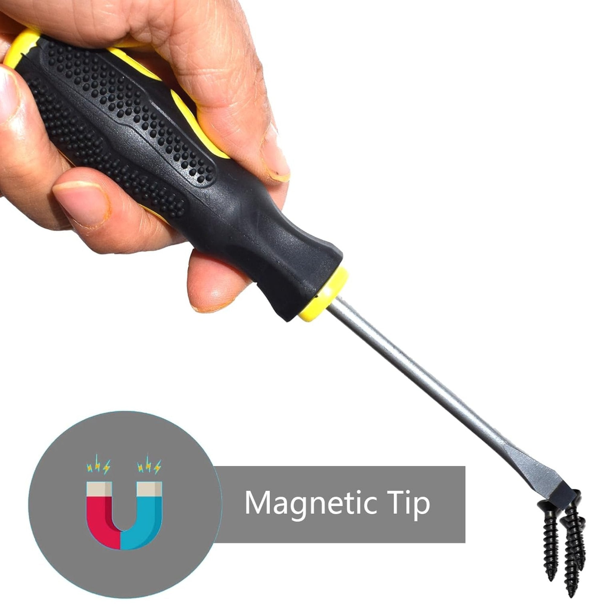6x100mm Flathead Screwdriver:1 Pack Flathead Screwdrivers Home Tools size and feature image