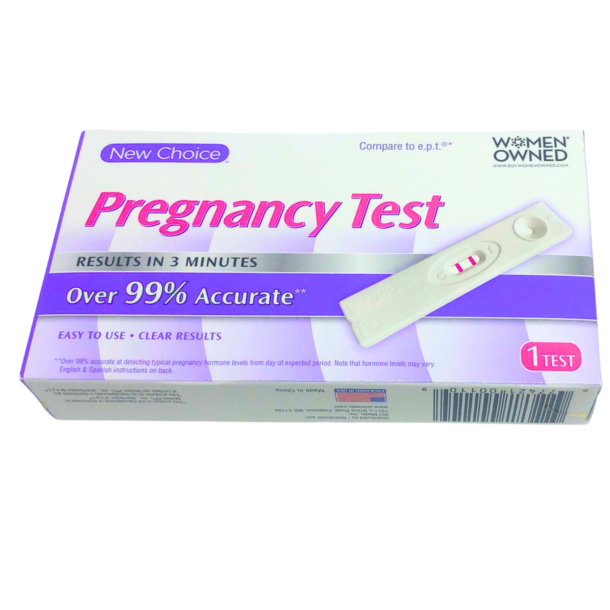 Pregnancy Test – Fast & Accurate Results in Just 3 Minutes: 1 Pack health Personal Care pregnancy test main product image