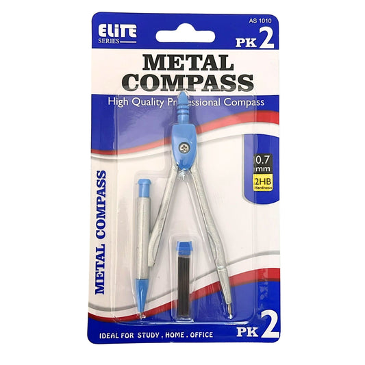 Premium Metal Compass with Extra Refill