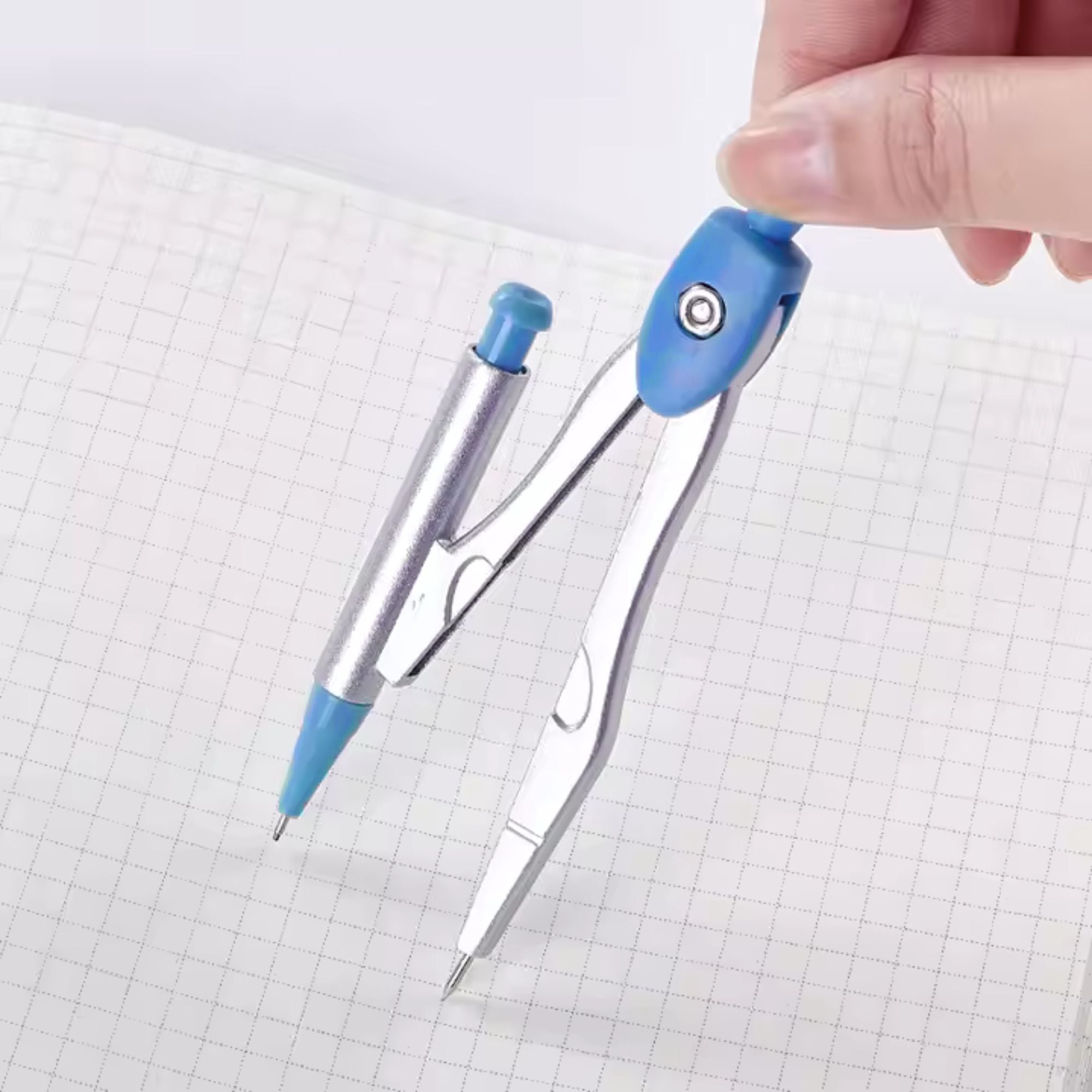 Premium Metal Compass with Extra Refill: 1 Pack Precision Drafting Compasses product detail image