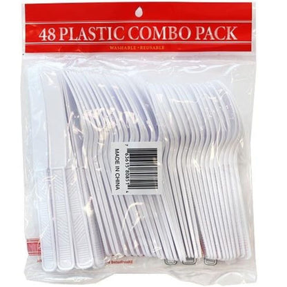 Disposable White Combo Cutlery Set
