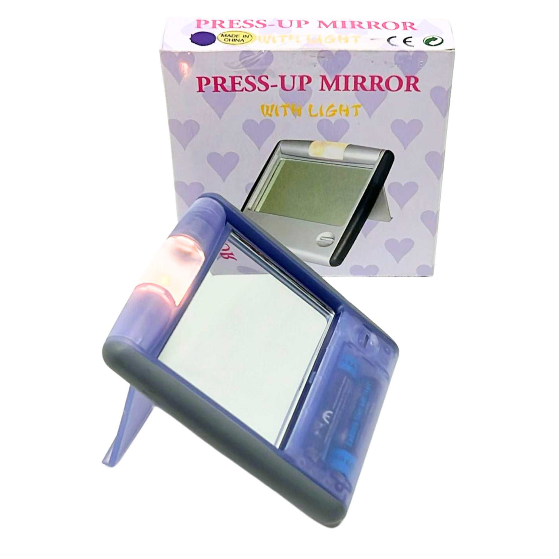 Press Up Mirror – Touch Activated Light for Perfect Clarity