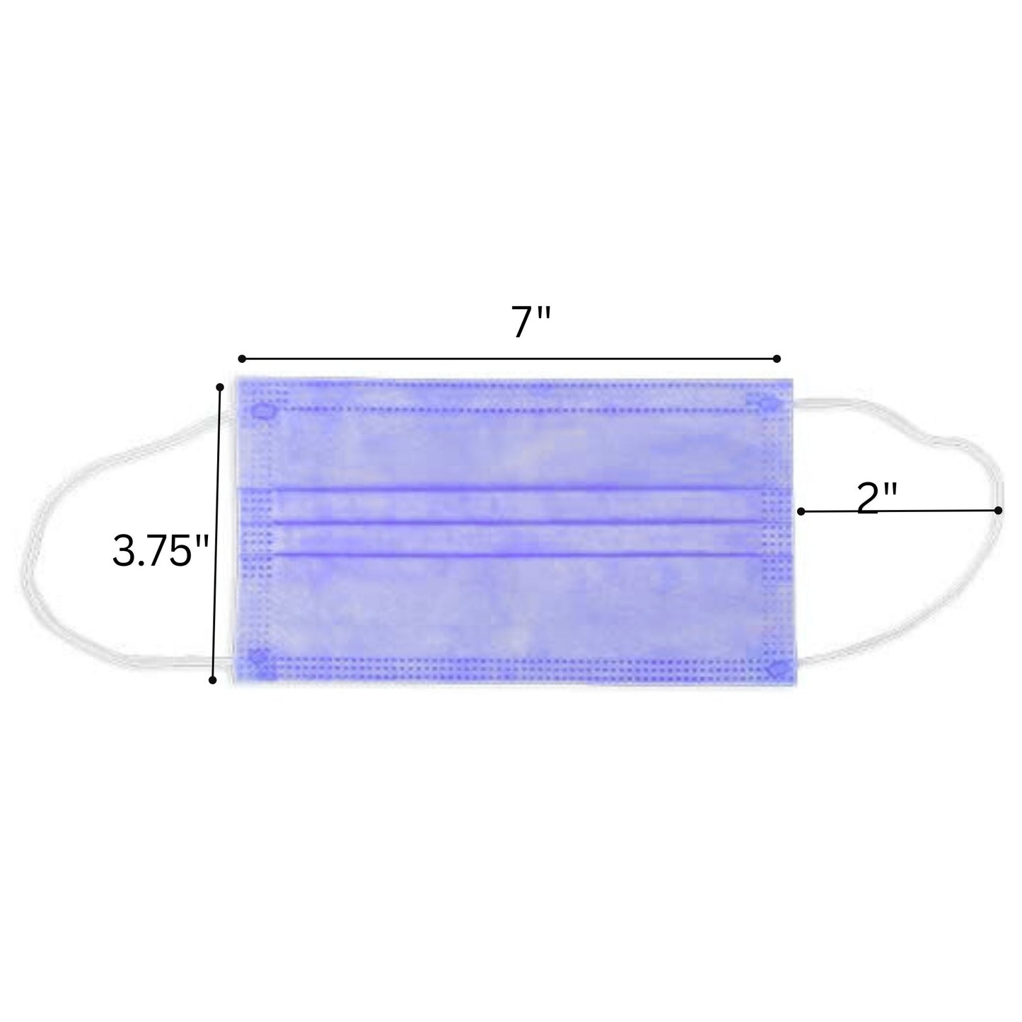 Disposable 3-Ply Face Masks with Elastic Earloops