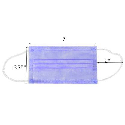 Disposable 3-Ply Face Masks with Elastic Earloops