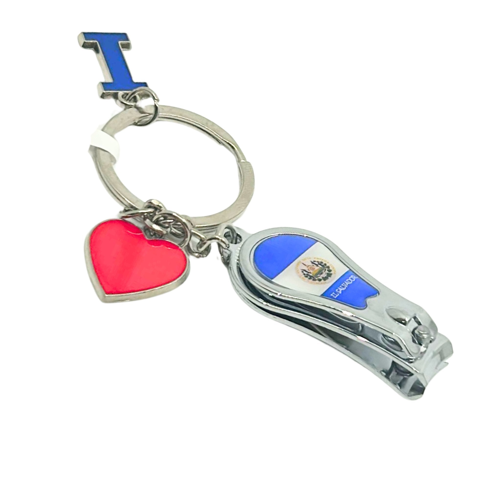 El Salvador Key Chain with Nail Clipper– Compact, Dual Purpose Grooming Tool: 1 Pack Keychain, Novelty & Souvenir Catalog