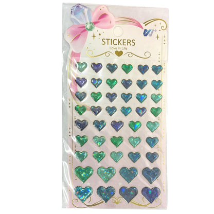 Puffy Love Heart Stickers