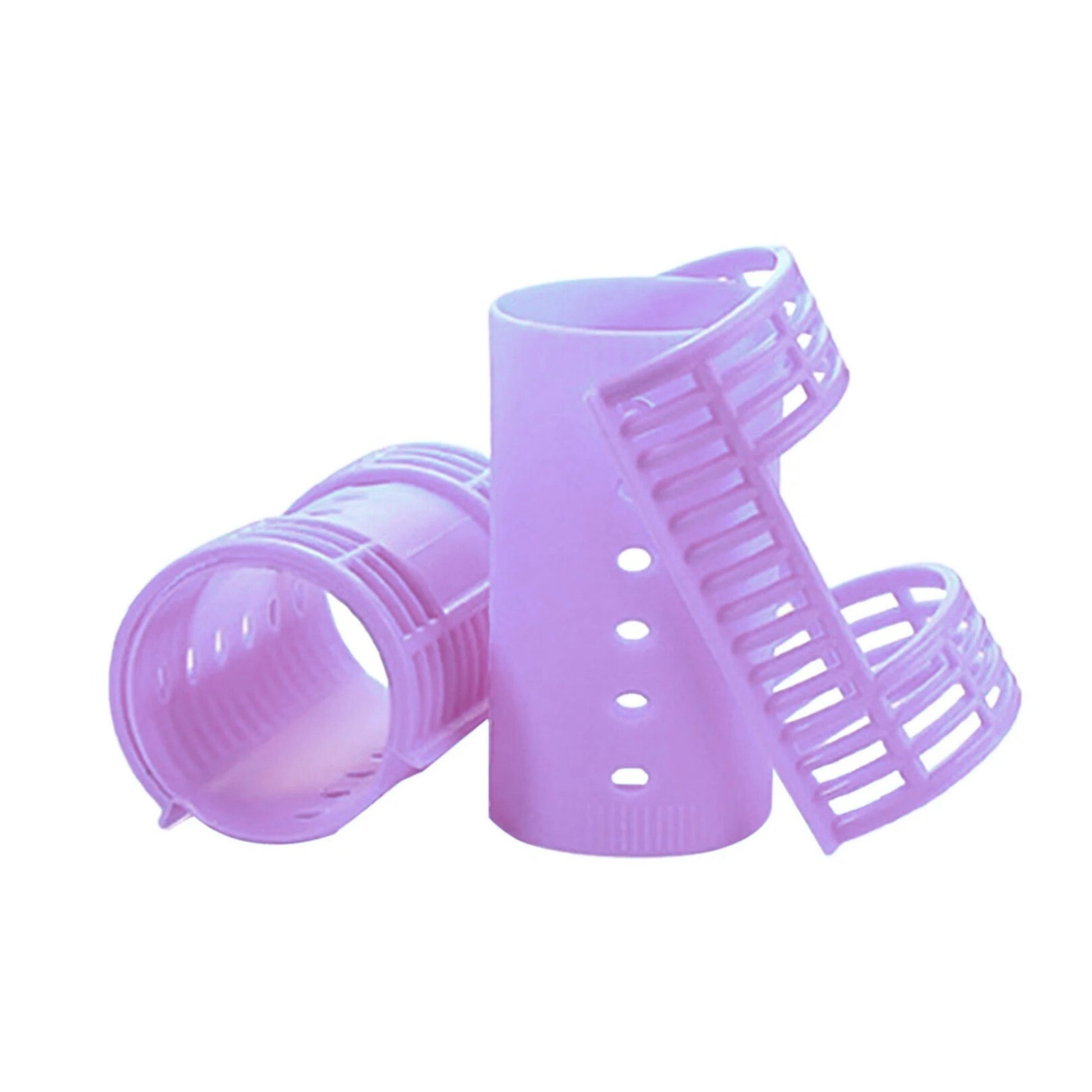 Purple Snap-On Small Magnetic Hair Rollers