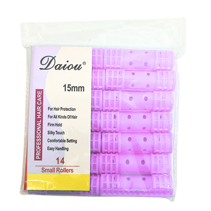 Purple Snap-On Small Magnetic Hair Rollers