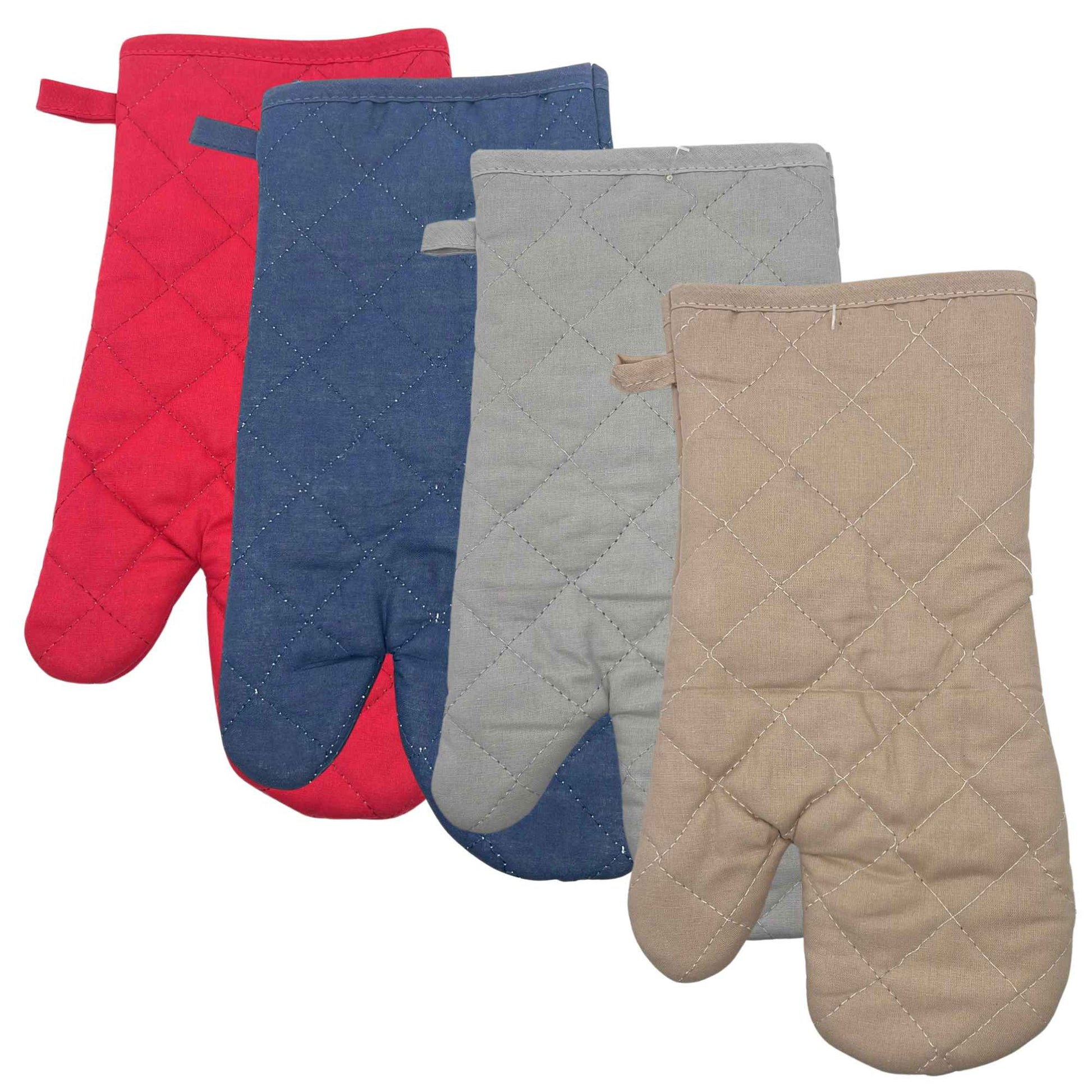 Quilted Cotton Heat Resistant Oven Mitt