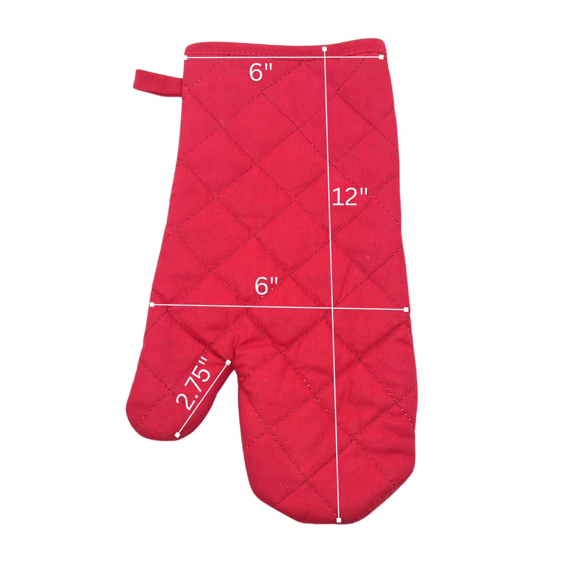 Quilted Cotton Heat Resistant Oven Mitt: 1 Pack Oven mitts Baking Mitt product detail image