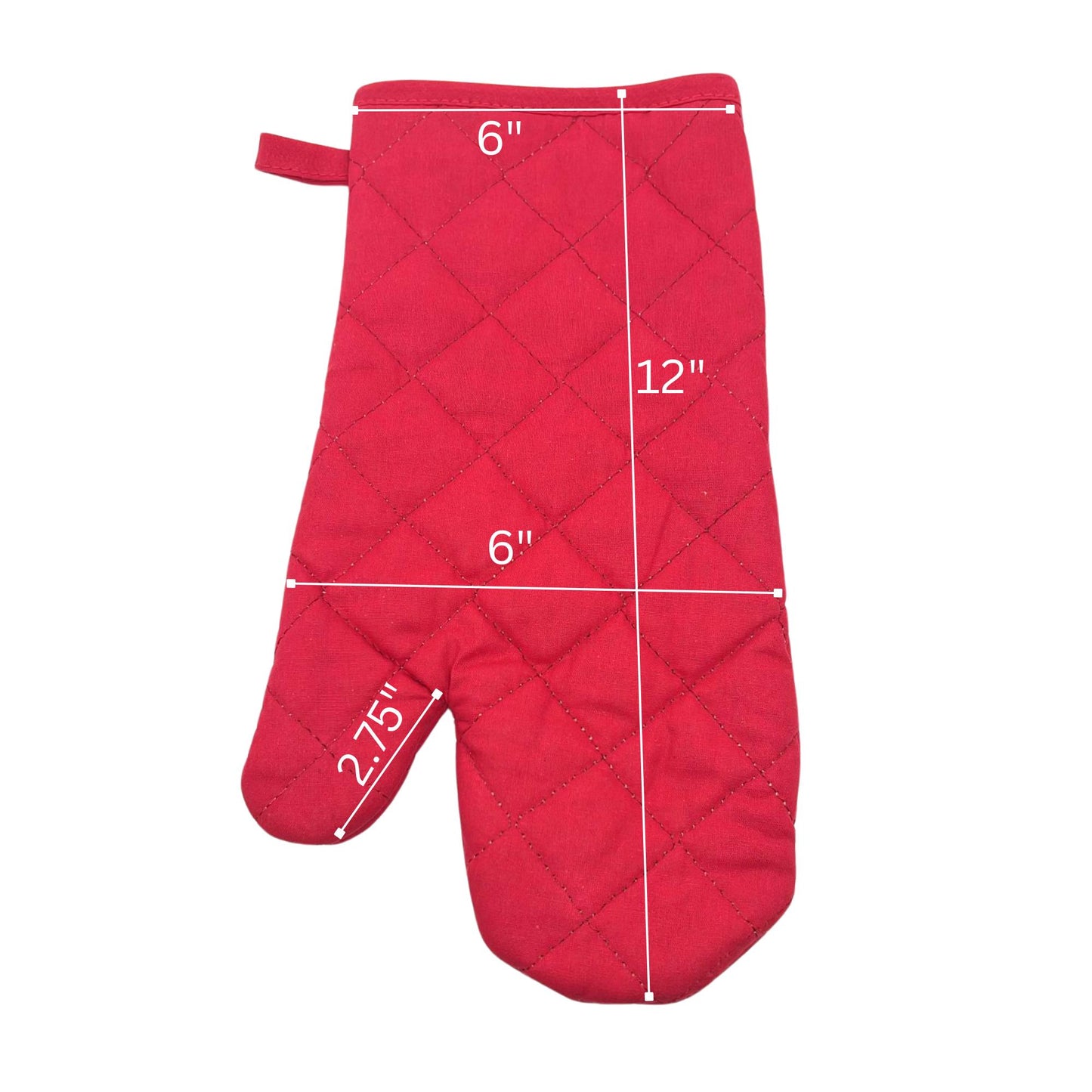 Quilted Cotton Heat Resistant Oven Mitt