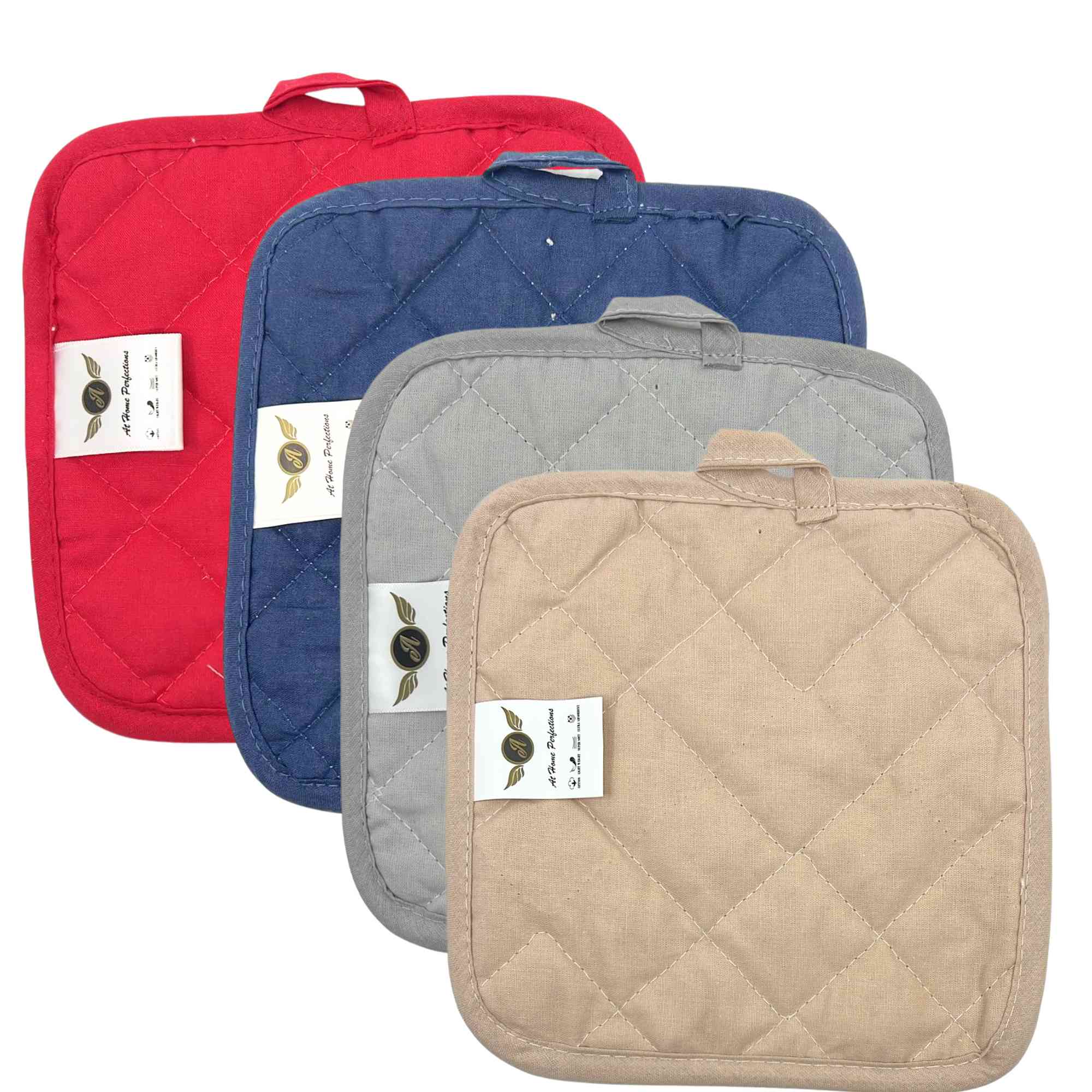 Quilted Cotton Heat Resistant Pot Holder for Oven: 1 Pack Oven mitts Baking potholder main product image