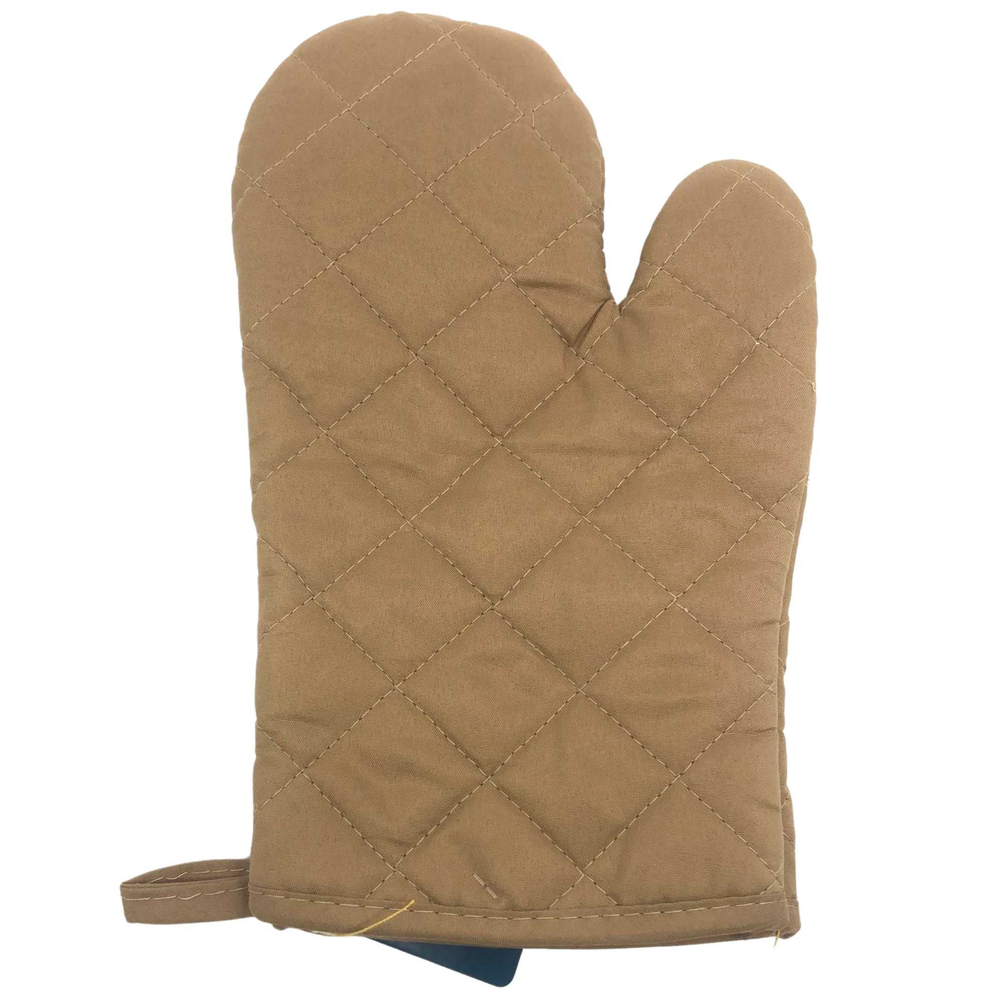 Quilted Cotton Solid Oven Mitt – Heat Resistant Protection: 1 Pack Kitchen Tools & Utensils Baking product image 7