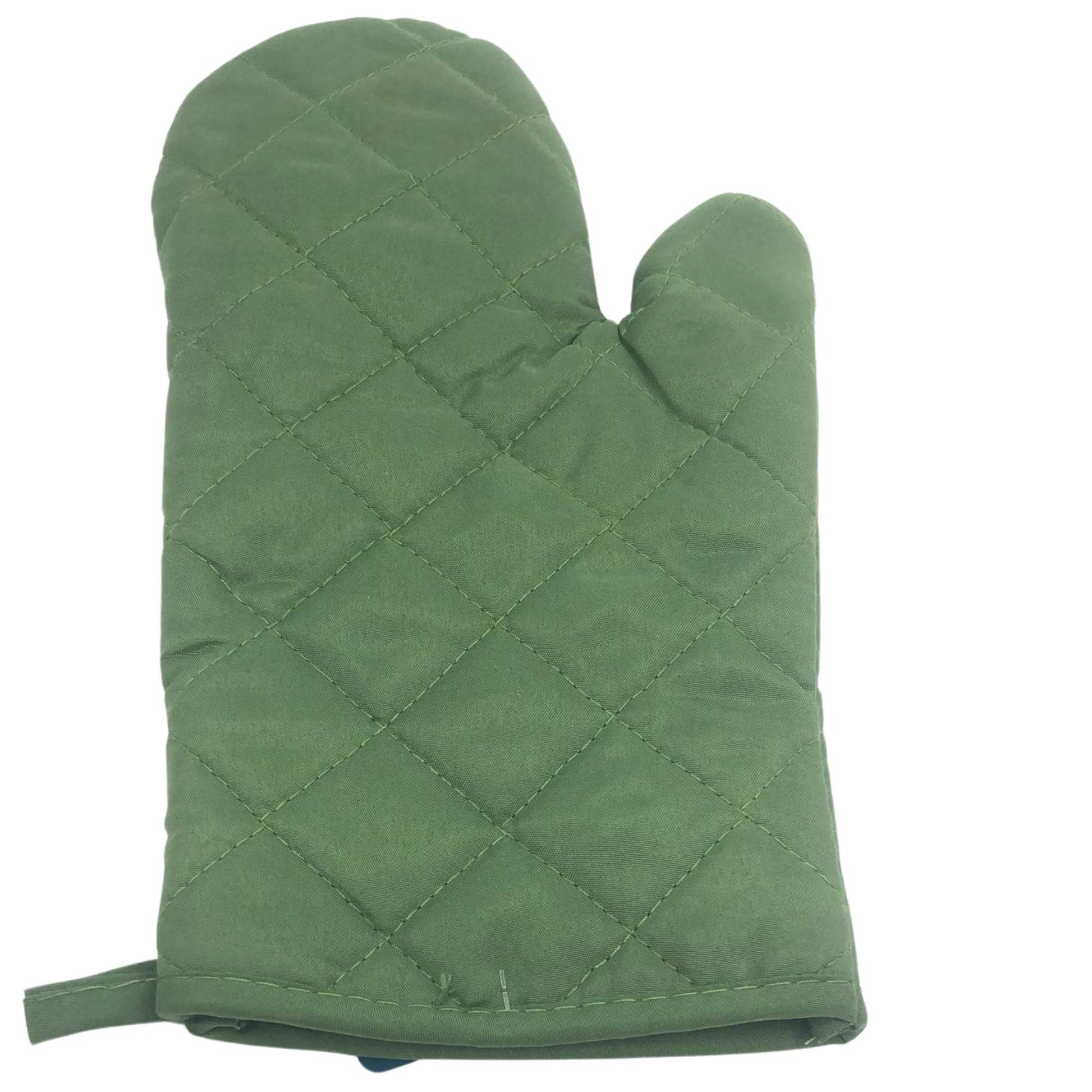 Quilted Cotton Solid Oven Mitt – Heat-Resistant Protection