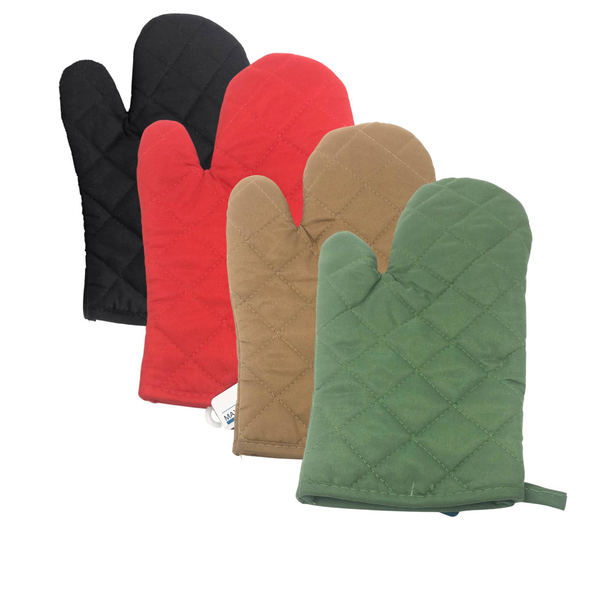 Quilted Cotton Solid Oven Mitt – Heat-Resistant Protection