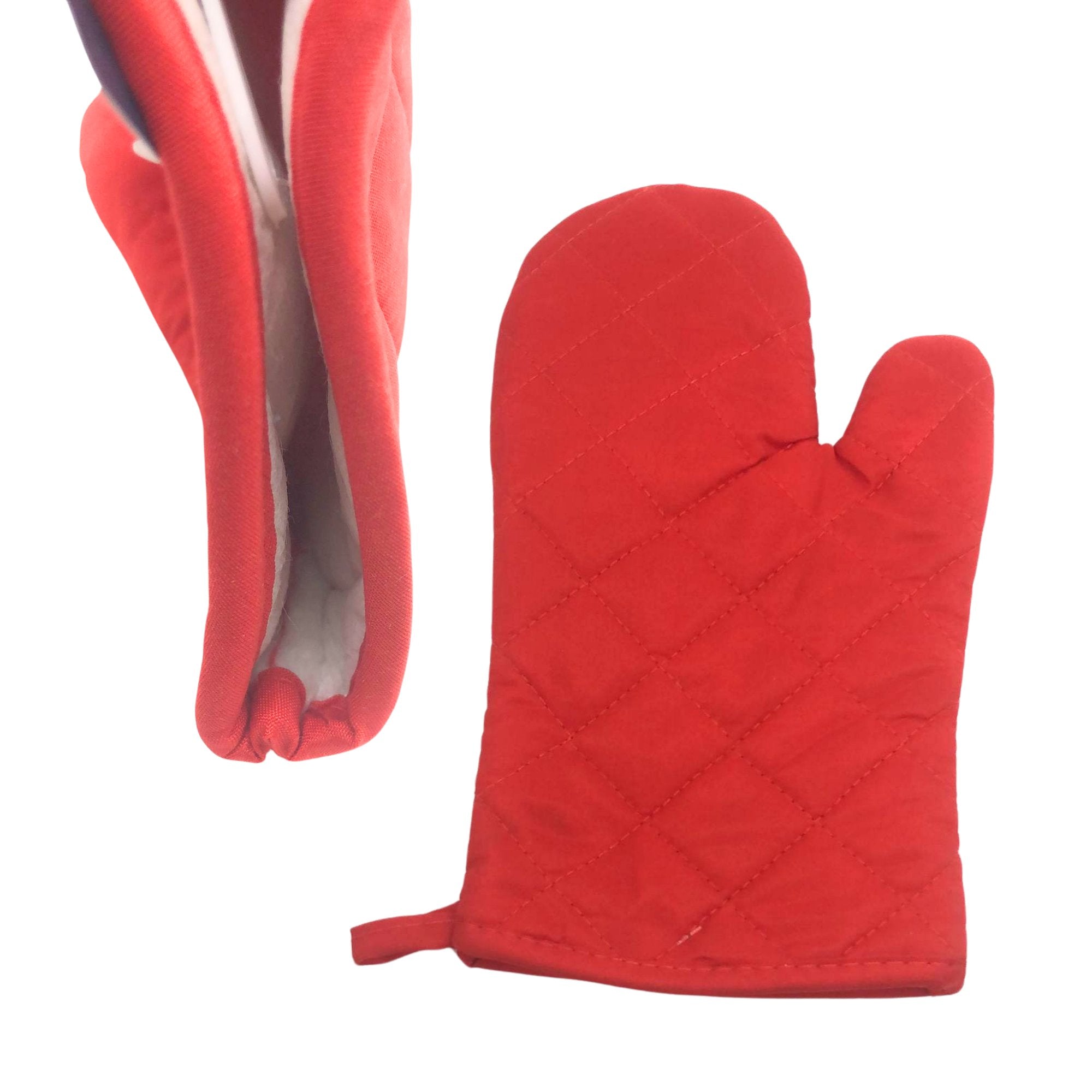 Quilted Cotton Solid Oven Mitt – Heat Resistant Protection: 1 Pack Kitchen Tools & Utensils Baking lifestyle use image