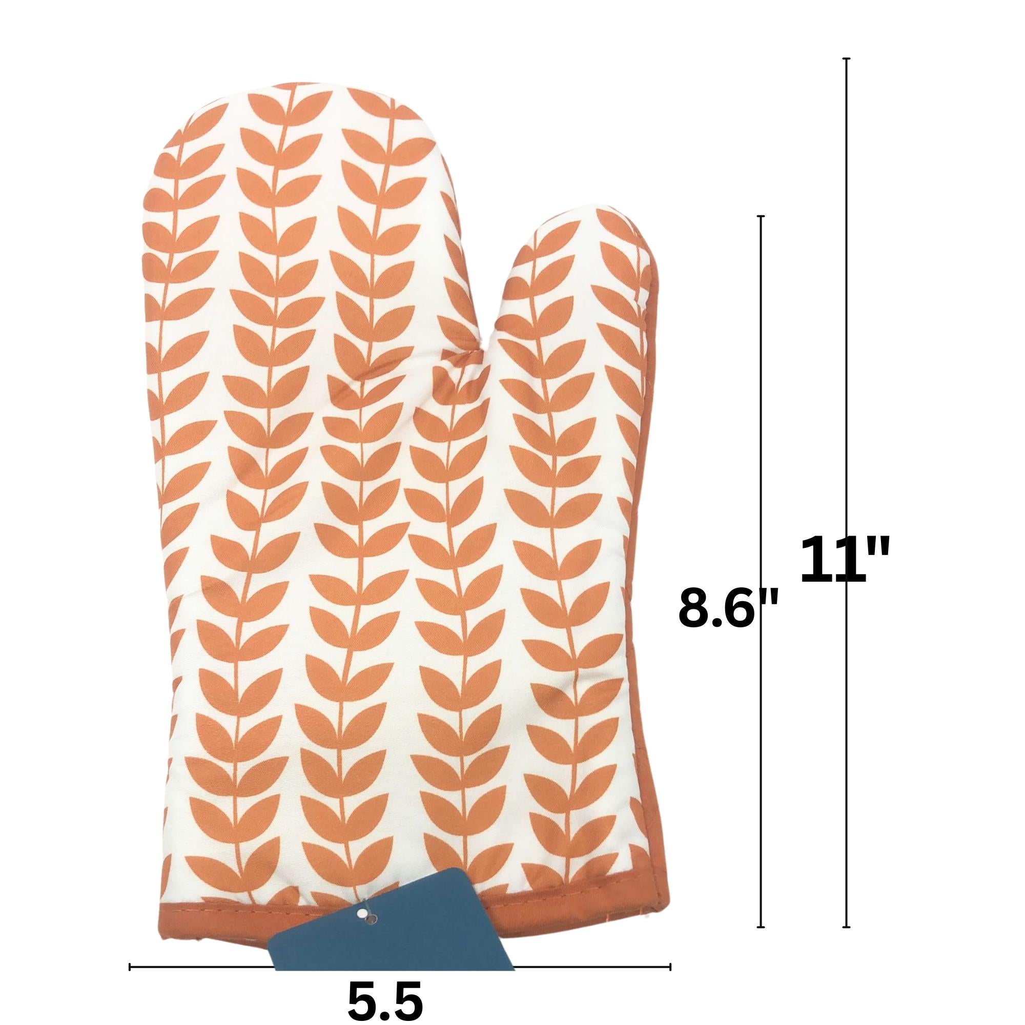 Quilted Cotton Solid Oven Mitt – Heat Resistant Protection: 1 Pack Oven mitts product detail image
