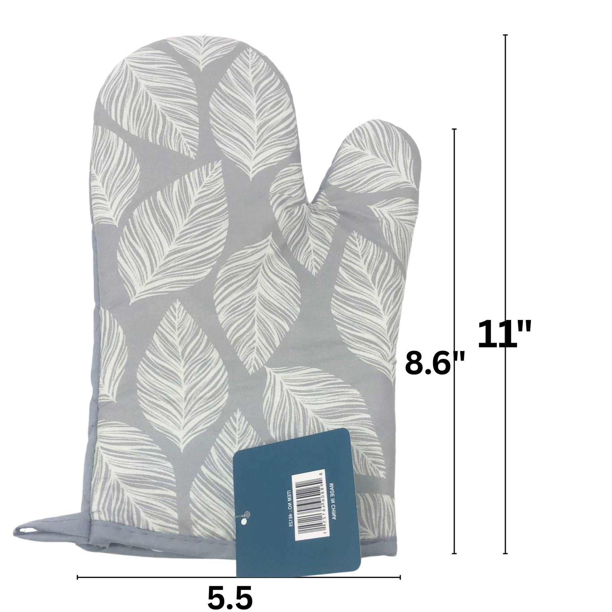 Quilted Cotton Solid Oven Mitt – Heat-Resistant Protection