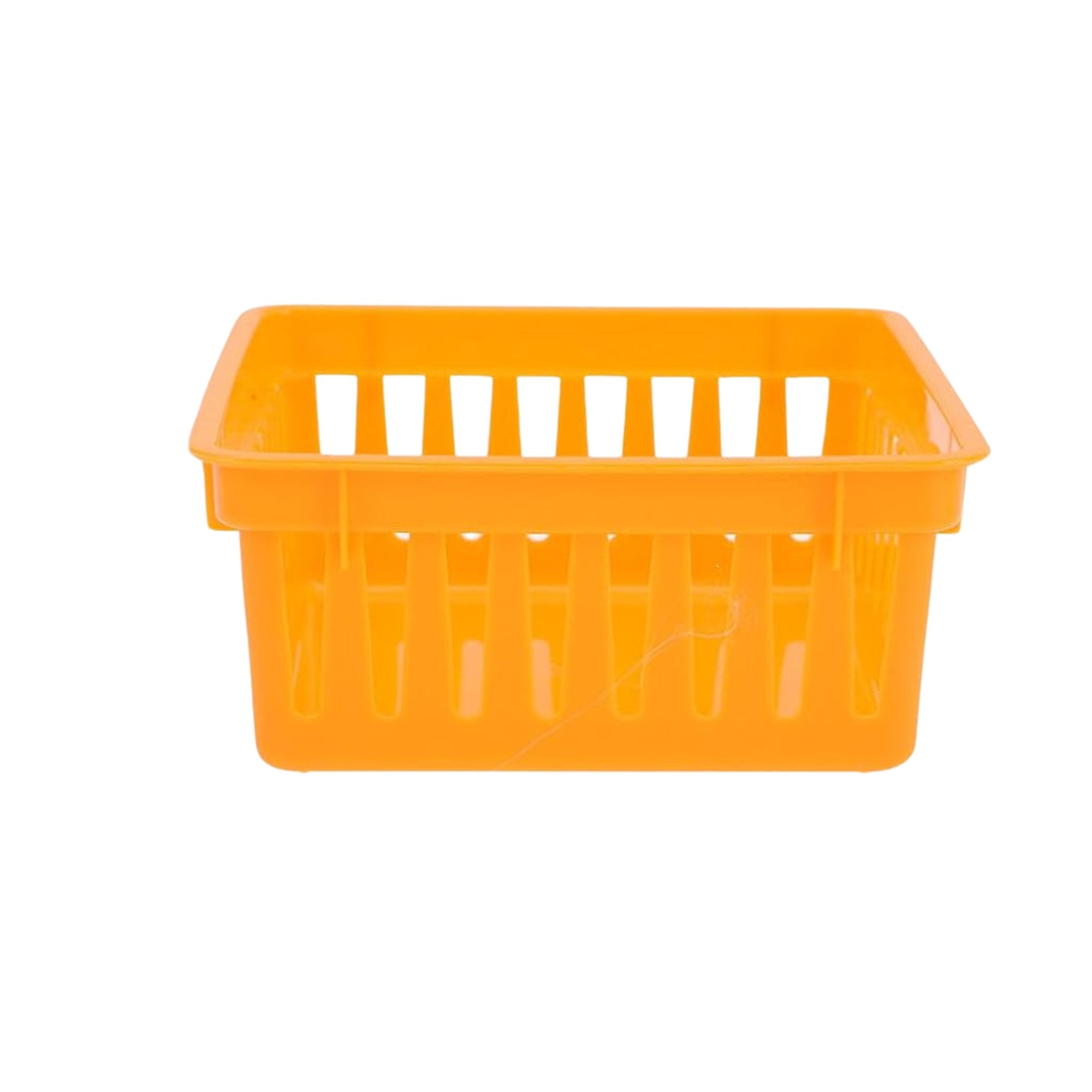 Rectangular 6.1 x 4.7 x 2.4 Inches Plastic Organizing Baskets: 2 Pack Basket Organizer size and feature image