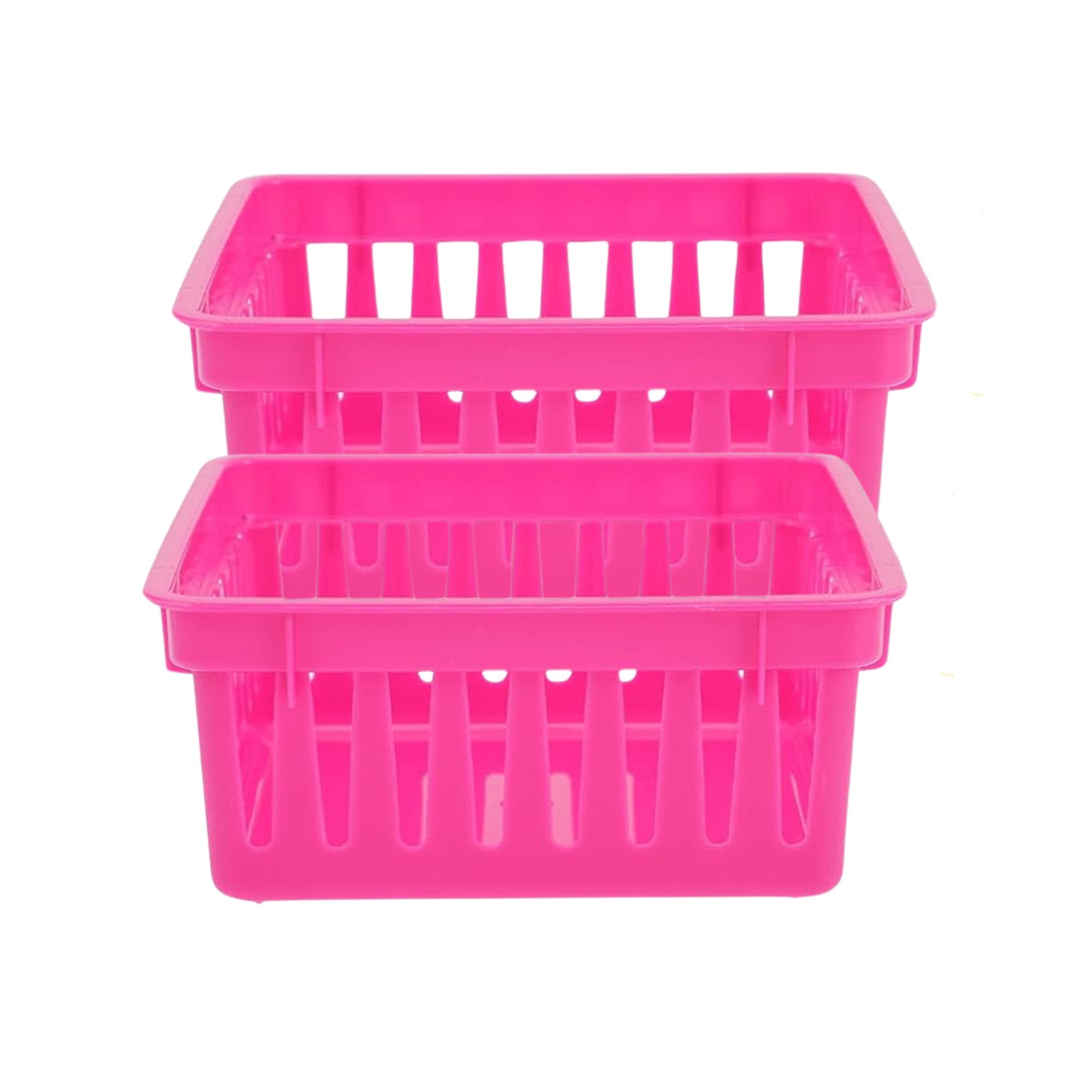 Rectangular 6.1 x 4.7 x 2.4 Inches Plastic Organizing Baskets: 2 Pack Basket Organizer product image 10