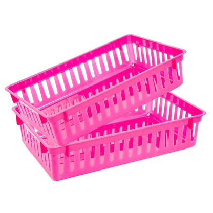Rectangular Inches Plastic Organizing Baskets 