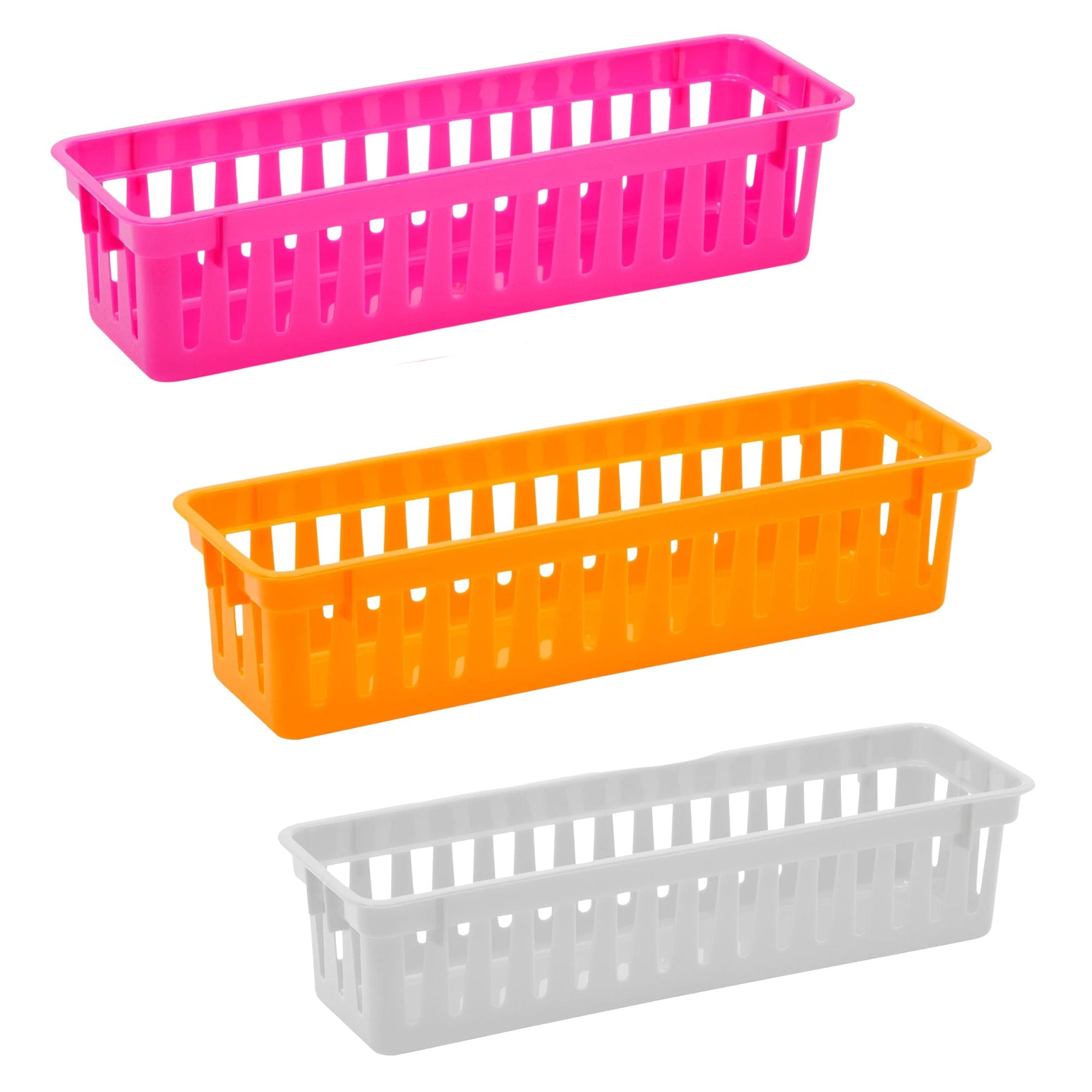 Rectangular 10.3"x3.25"x2.37" Slim Plastic Organizer 1 Pack Basket Organizer main product image