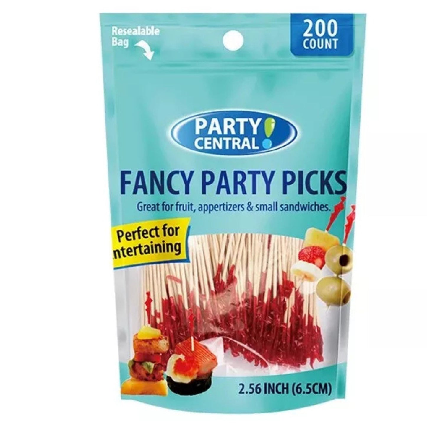 Red 2.5" Fancy Party Picks